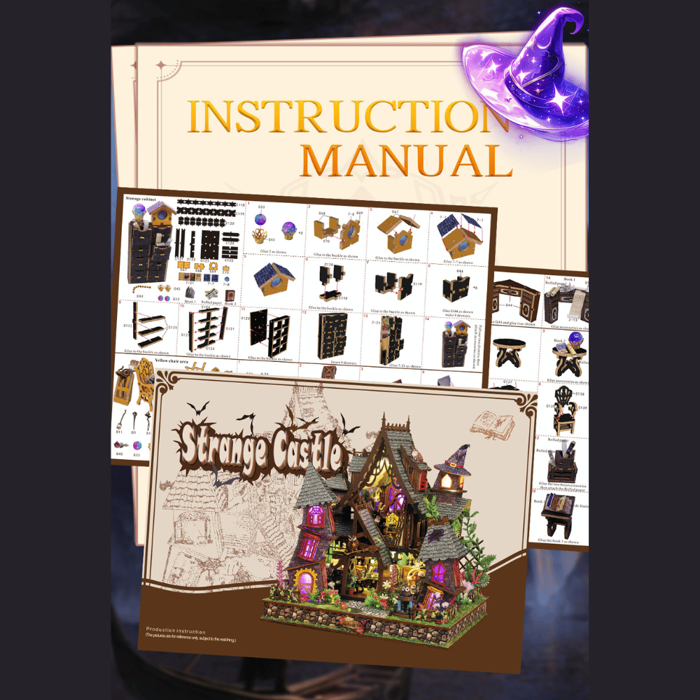 Strange Castle DIY Mini House Kit l DIY Miniature Kit