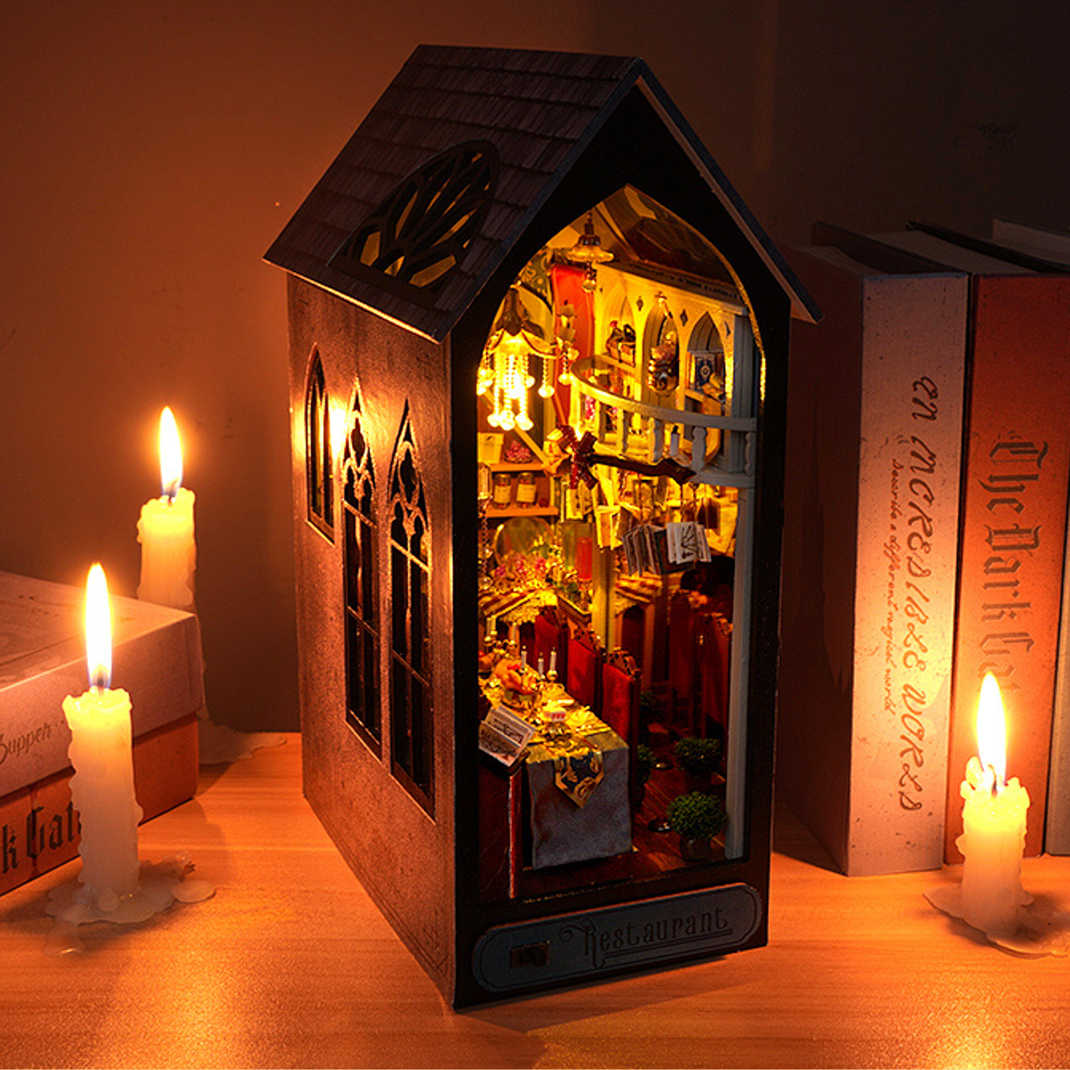 Magic Restaurant DIY Book Nook Kit-Book Nook World