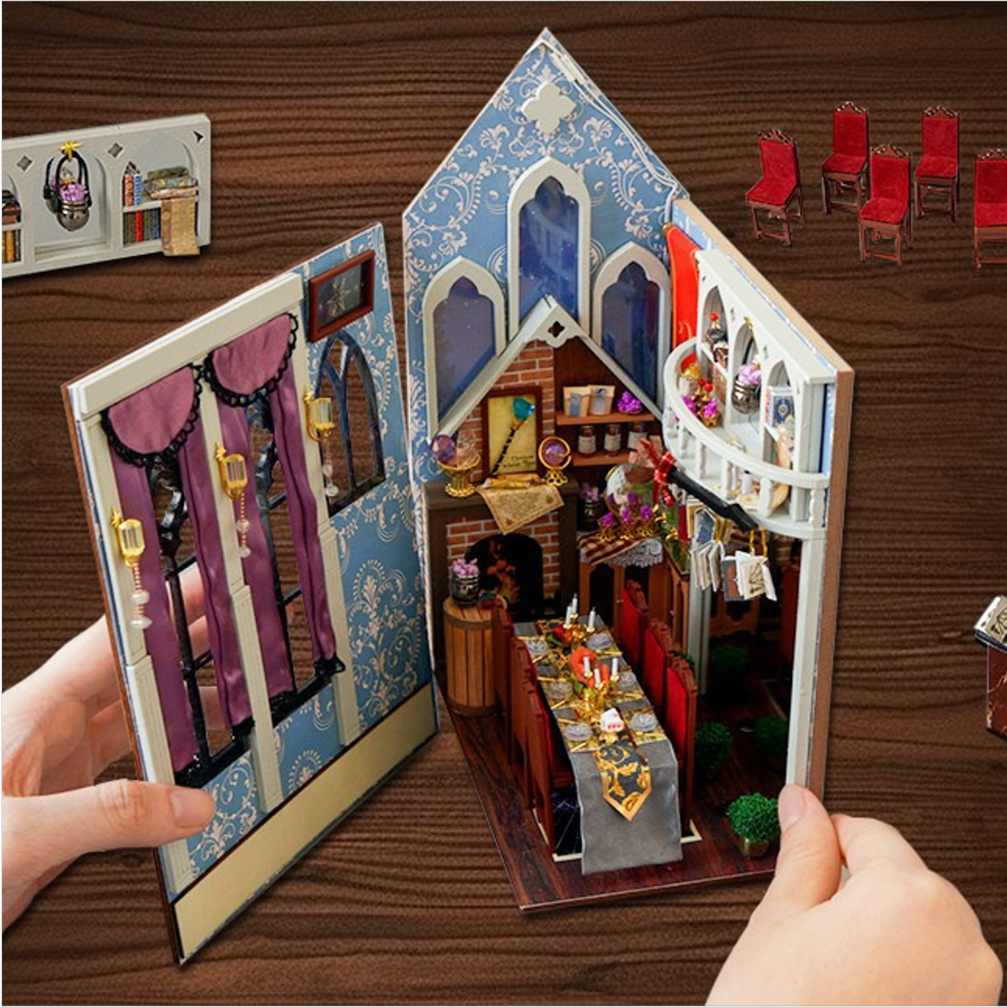 Magic Restaurant DIY Book Nook Kit-Book Nook World