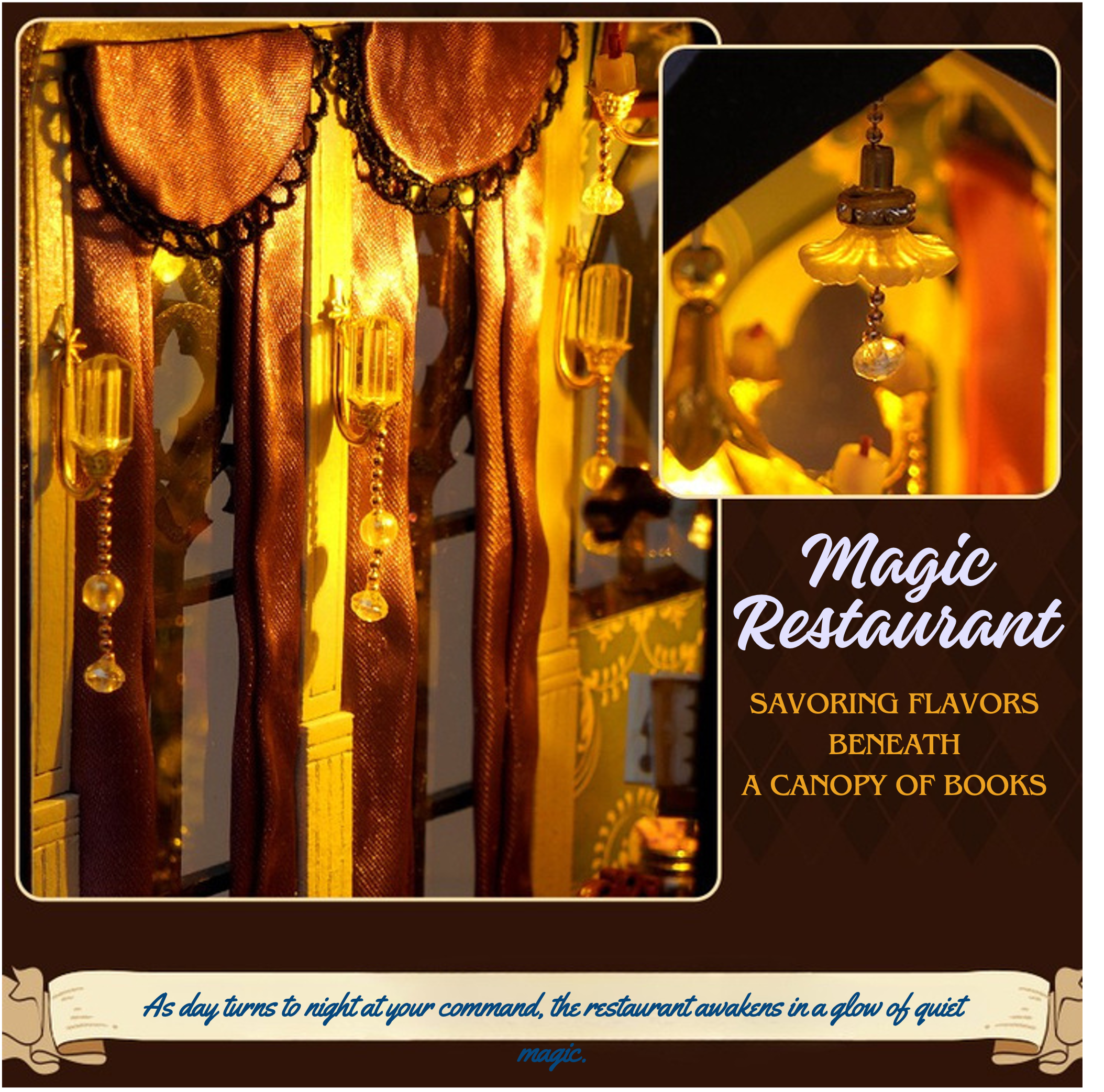 Magic Restaurant DIY Book Nook Kit-Book Nook World