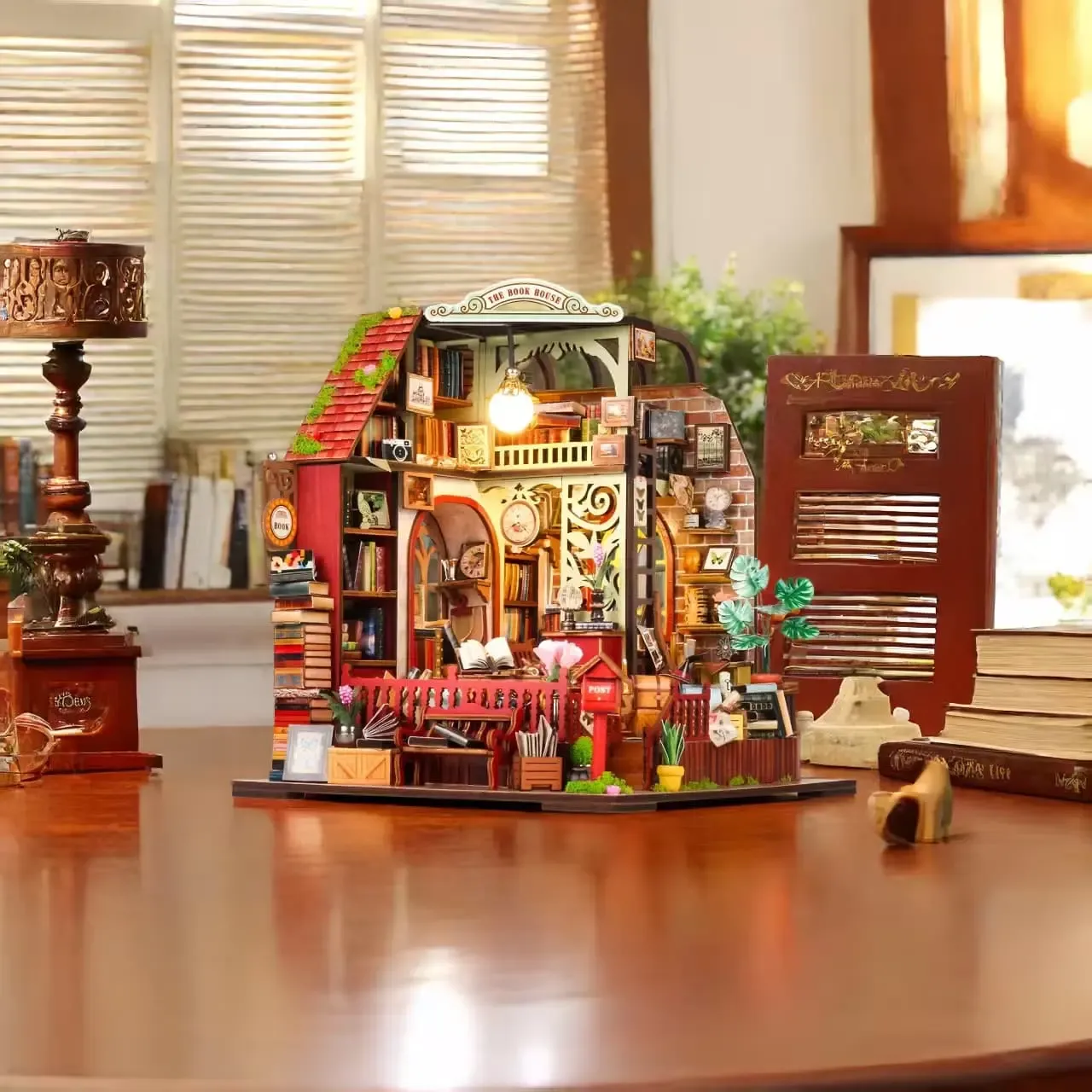 The Book House Mini House Kit DIY Miniature Kit BNW