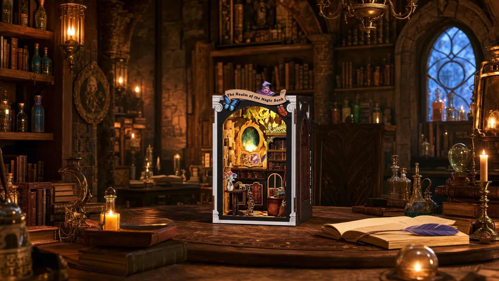 Enter The Realm Of The Magic Book Wizard Library