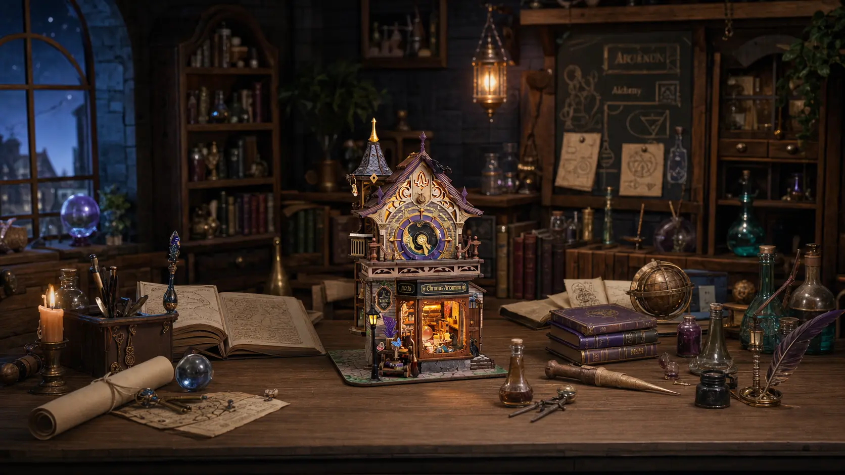 Enter a Mystical Wizard’s Chamber Where Time Weaves Magic