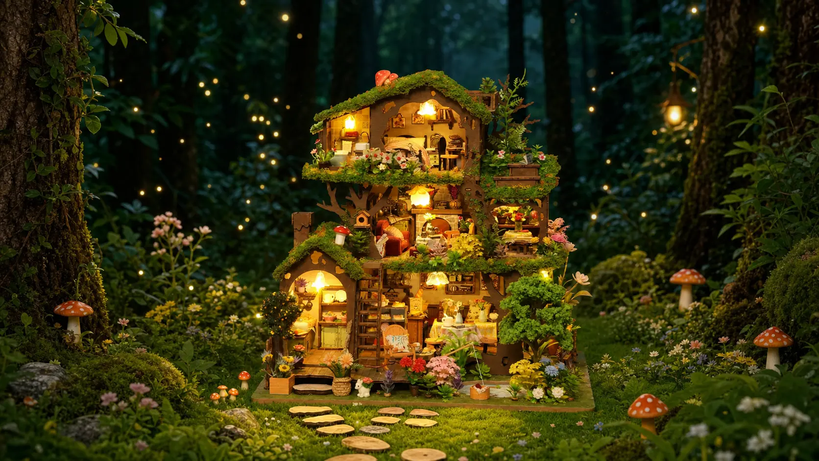 Where Warm Light Waits in the Woods