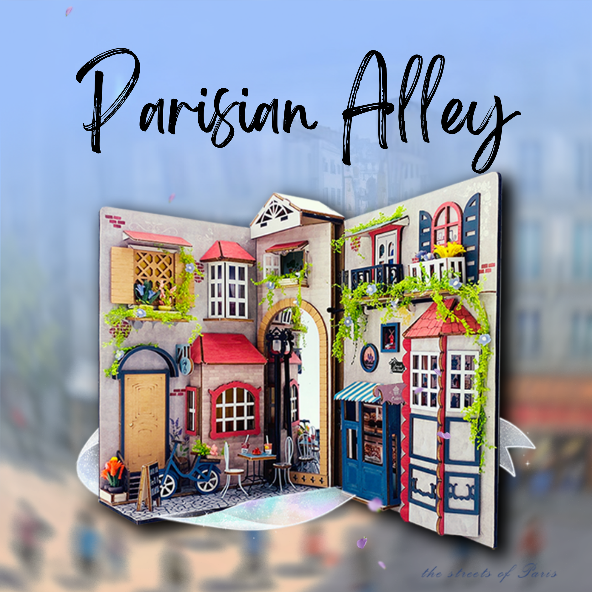 Parisian Alley DIY Book Nook Kit-Book Nook World