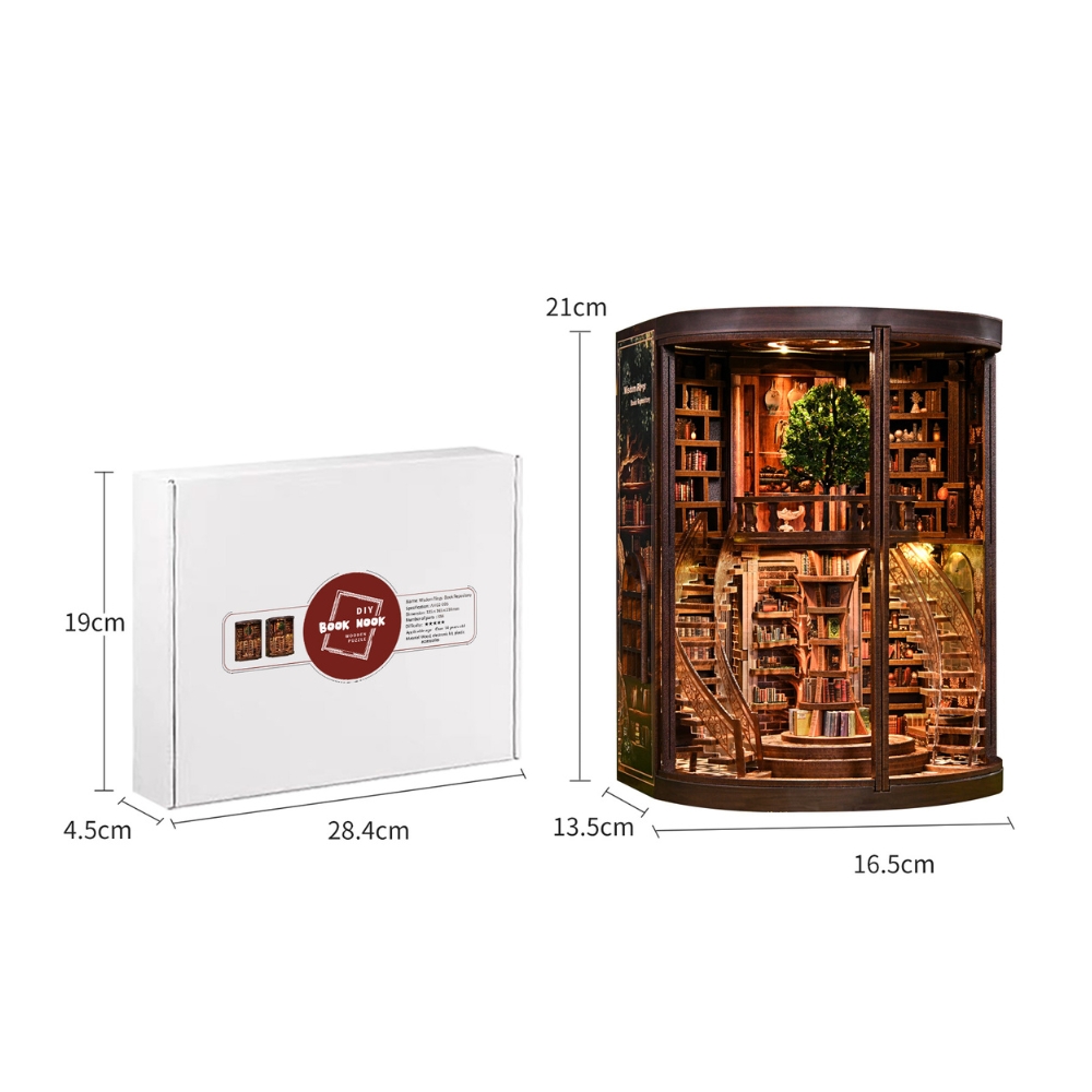 Designed for builders aged 14 and up, this 356-piece kit measures 13.5 × 16.5 × 21 cm and offers 6–8 hours of immersive crafting with exquisite details and a touch-switch lighting system.