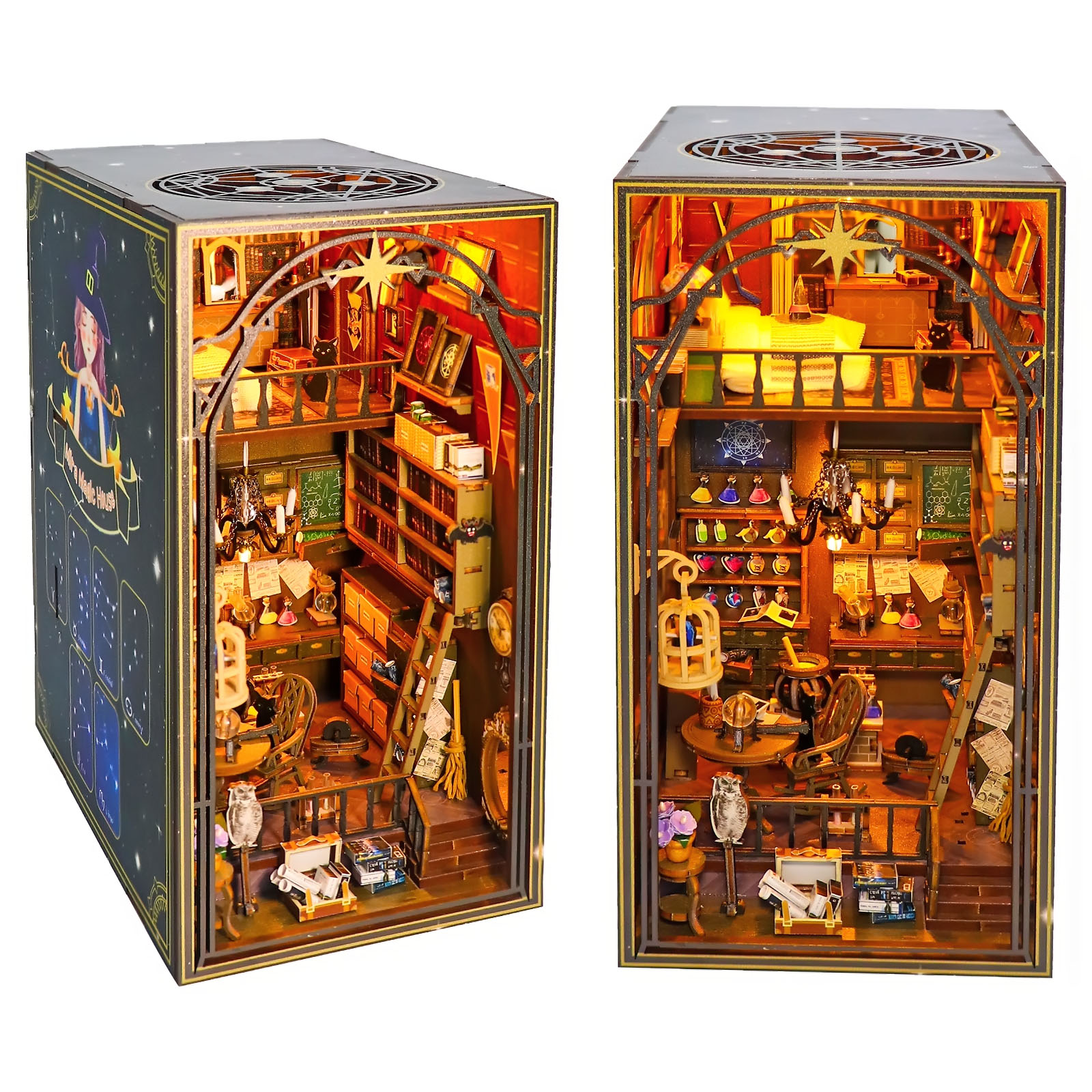 Sherlock Holmes Detective Agency DIY Book Nook Kit (with Music Box)