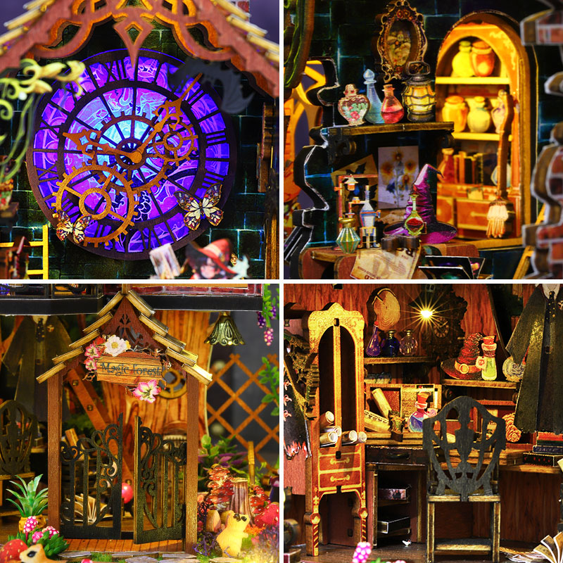 Elf House in the Forest DIY Miniature Dollhouse Kit-Book Nook World