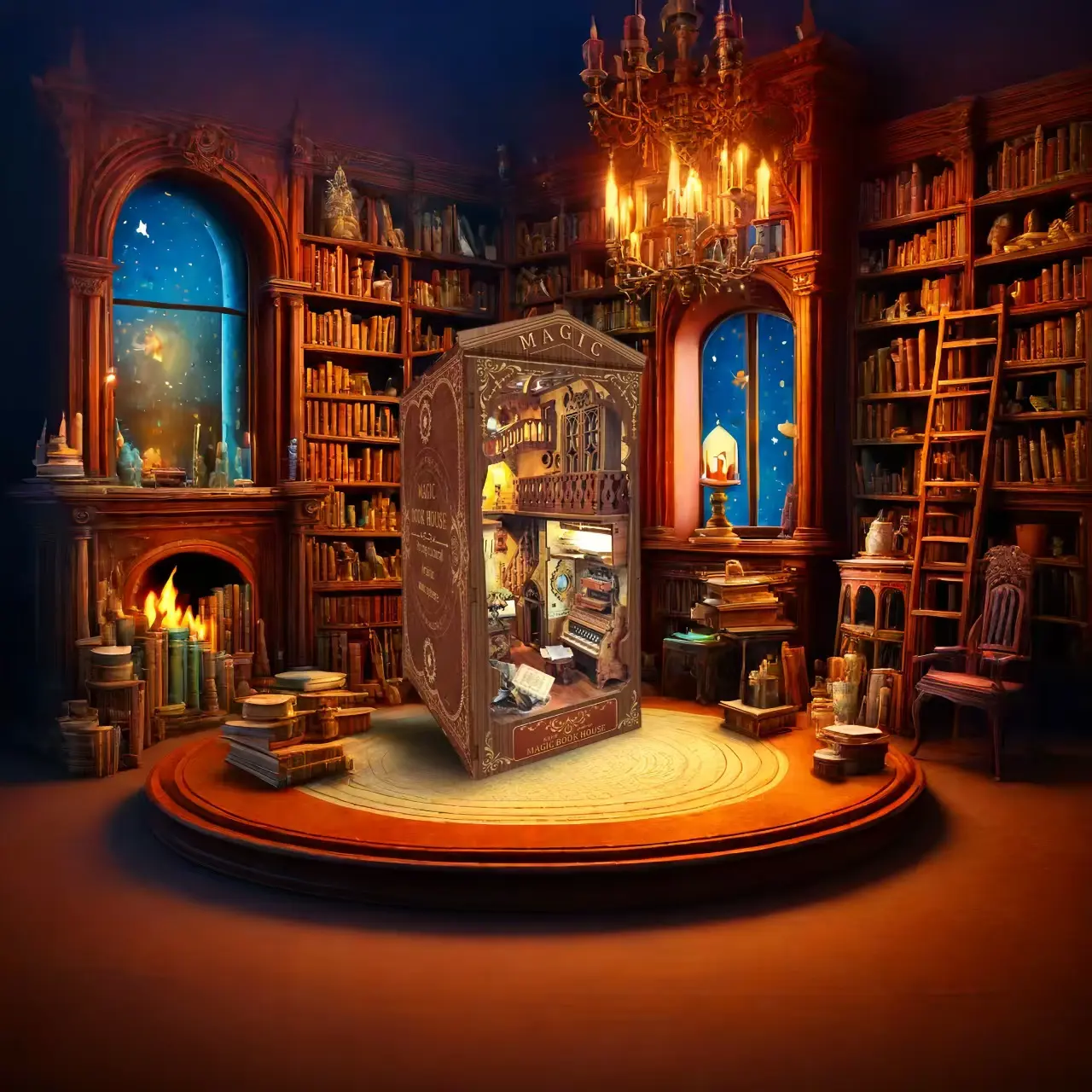  Magic Book House DIY Book Nook Kit