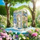 Giverny Garten DIY Buchnischen-Set