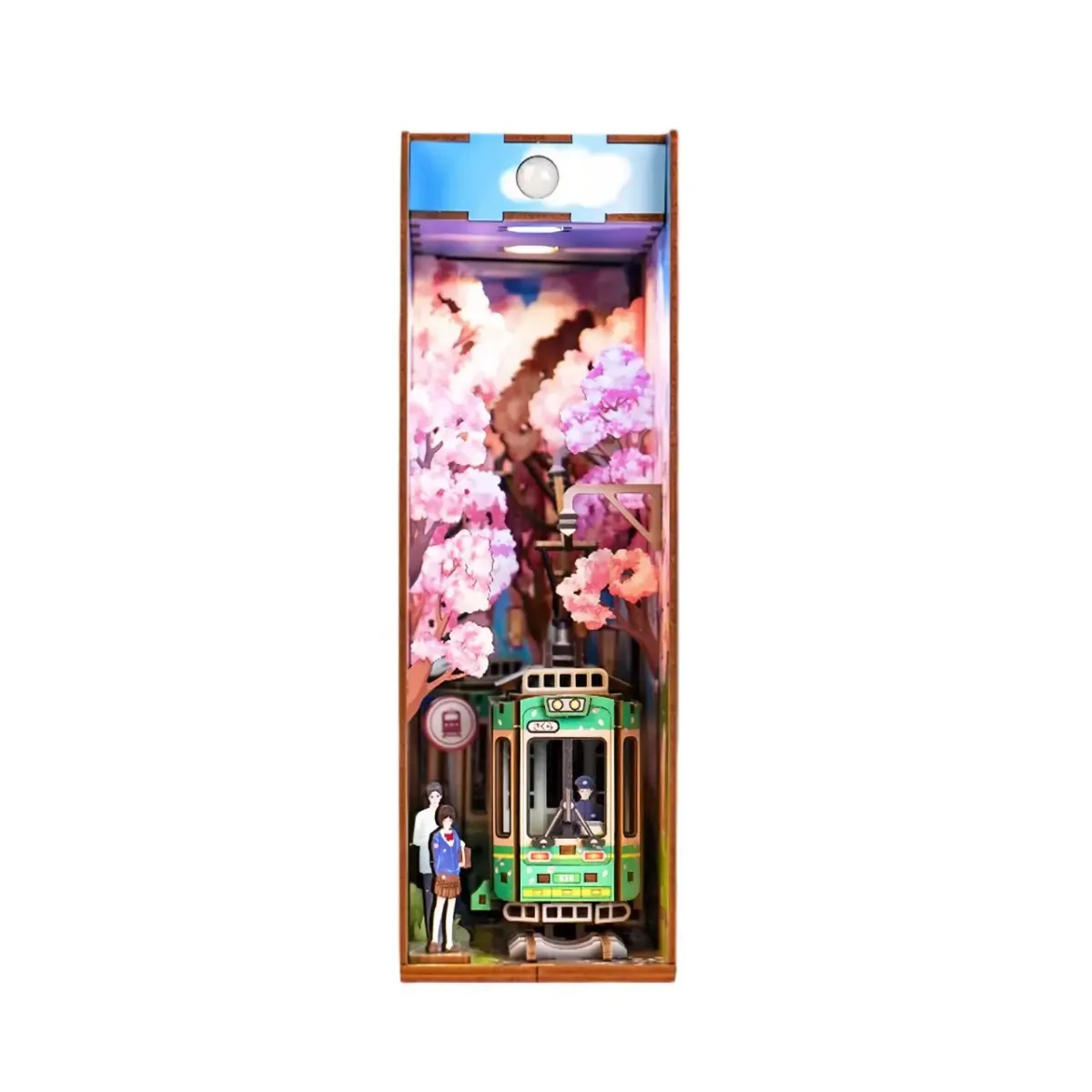 Bouwdetails van Sakura's reis-doe-het-zelf-boekenhoekset