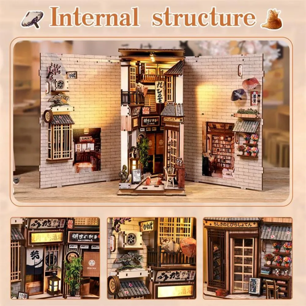 The Alley Waiting For The Cat DIY Book Nook Kit