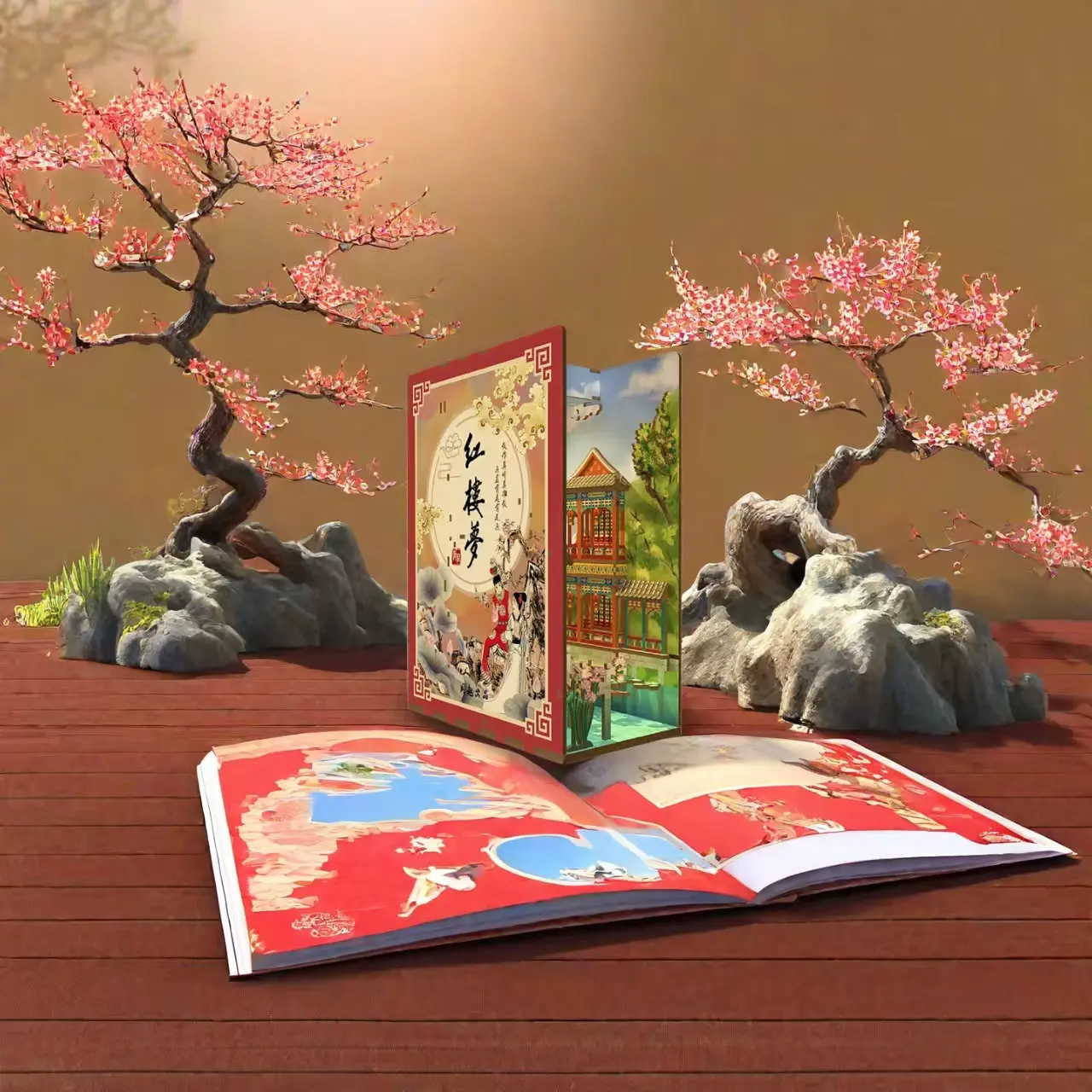 Dream of Red Mansions DIY Book Nook Kit