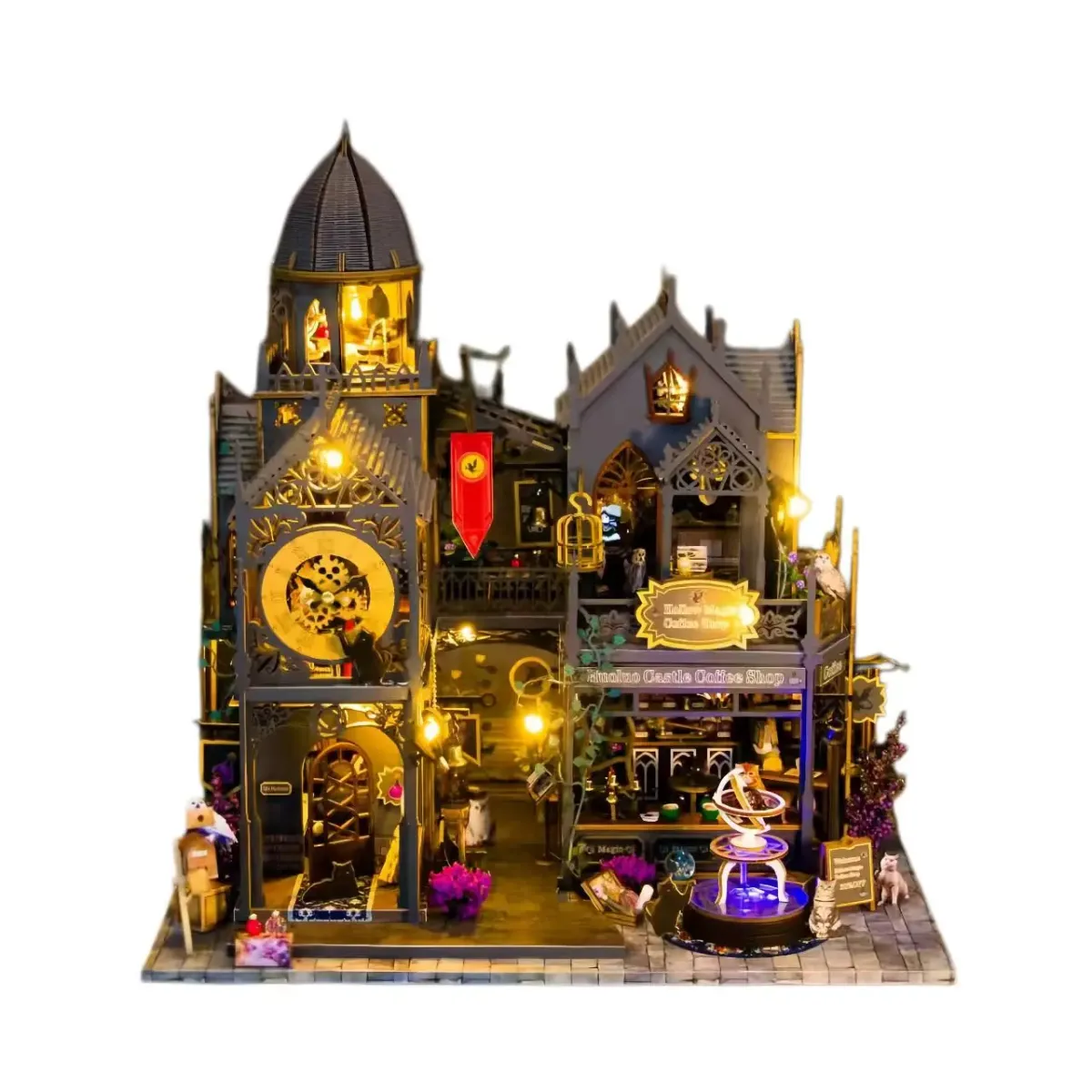 Hollow Magic Coffee Shop DIY Miniature Kit build details