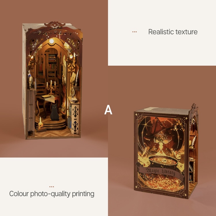 Magic Library DIY Book Nook Kit-Book Nook World