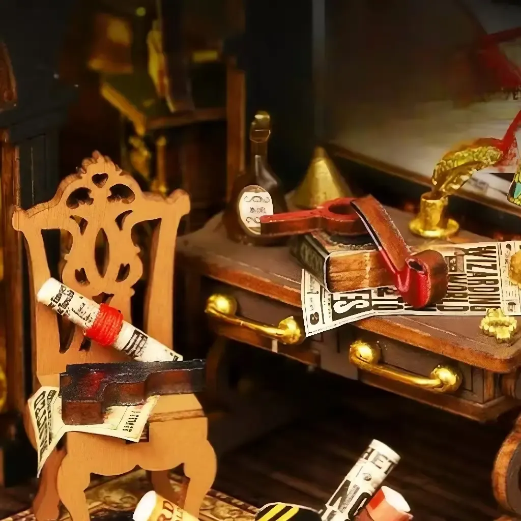 Detective's Desk Scene Full of Clues
