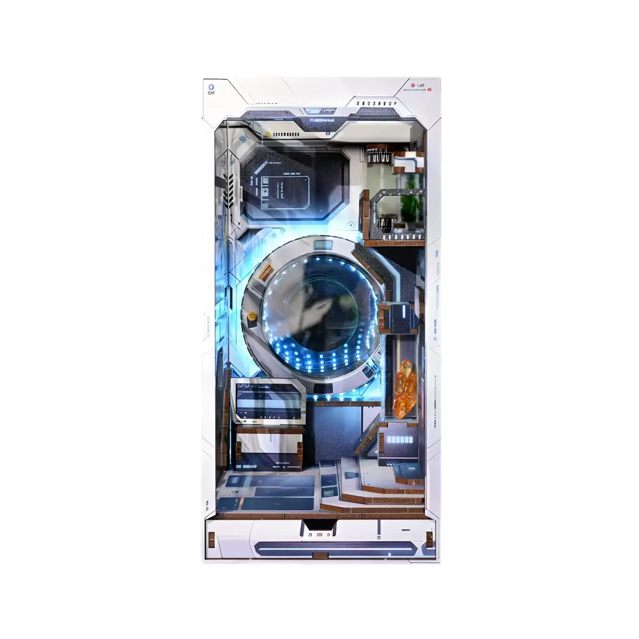 Sci-fi Alien Hub DIY Wooden Book Nook Kit 