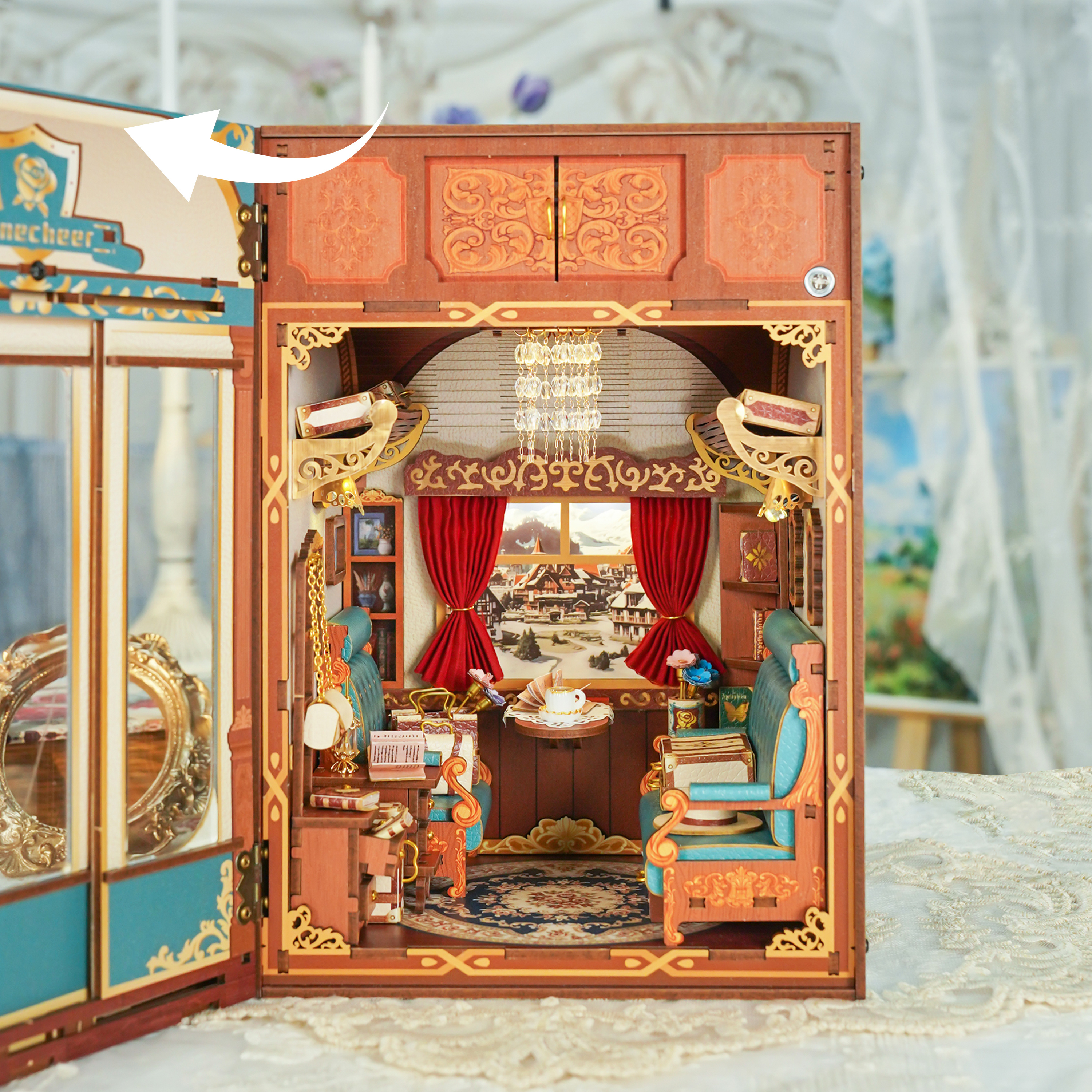 European Travels Motion Scene DIY Book Nook Kit-Book Nook World