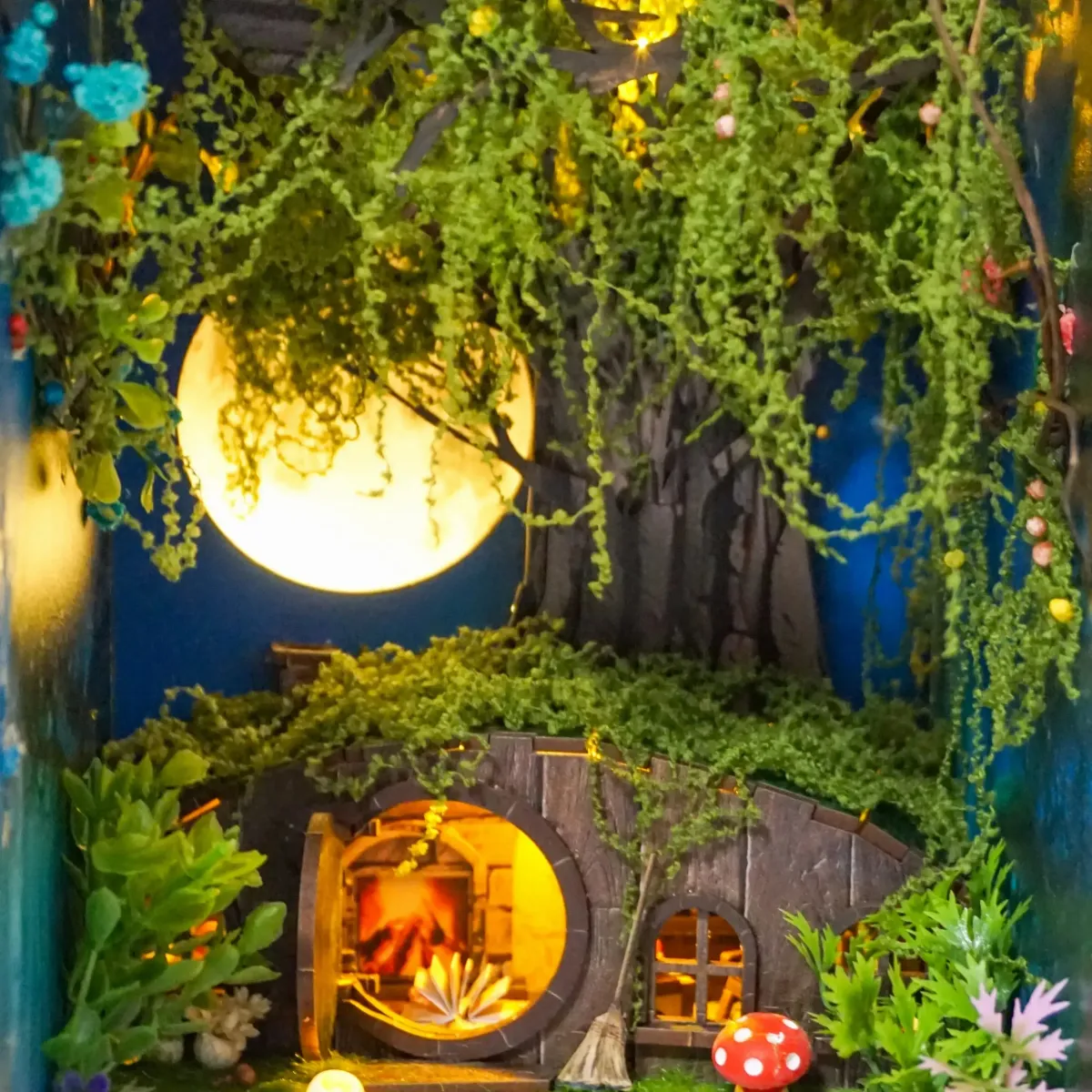 Giant Tree Hanging Vine Fairy Tale Outdoor Scene