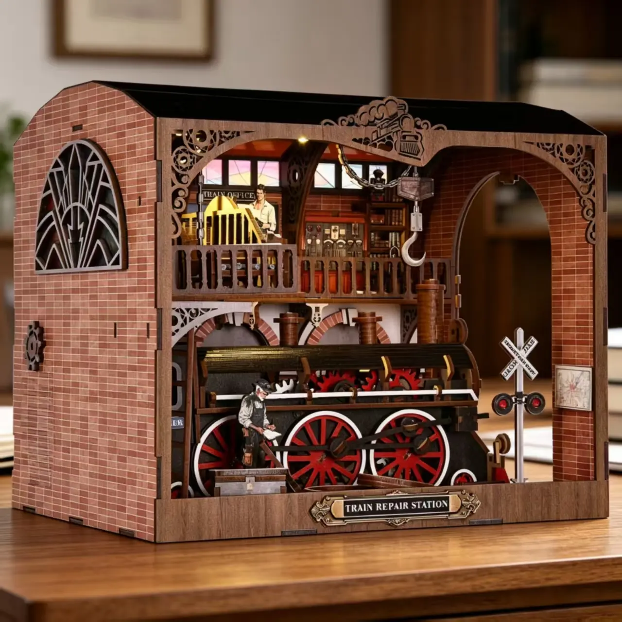 Train Repair Station DIY Book Nook Kit