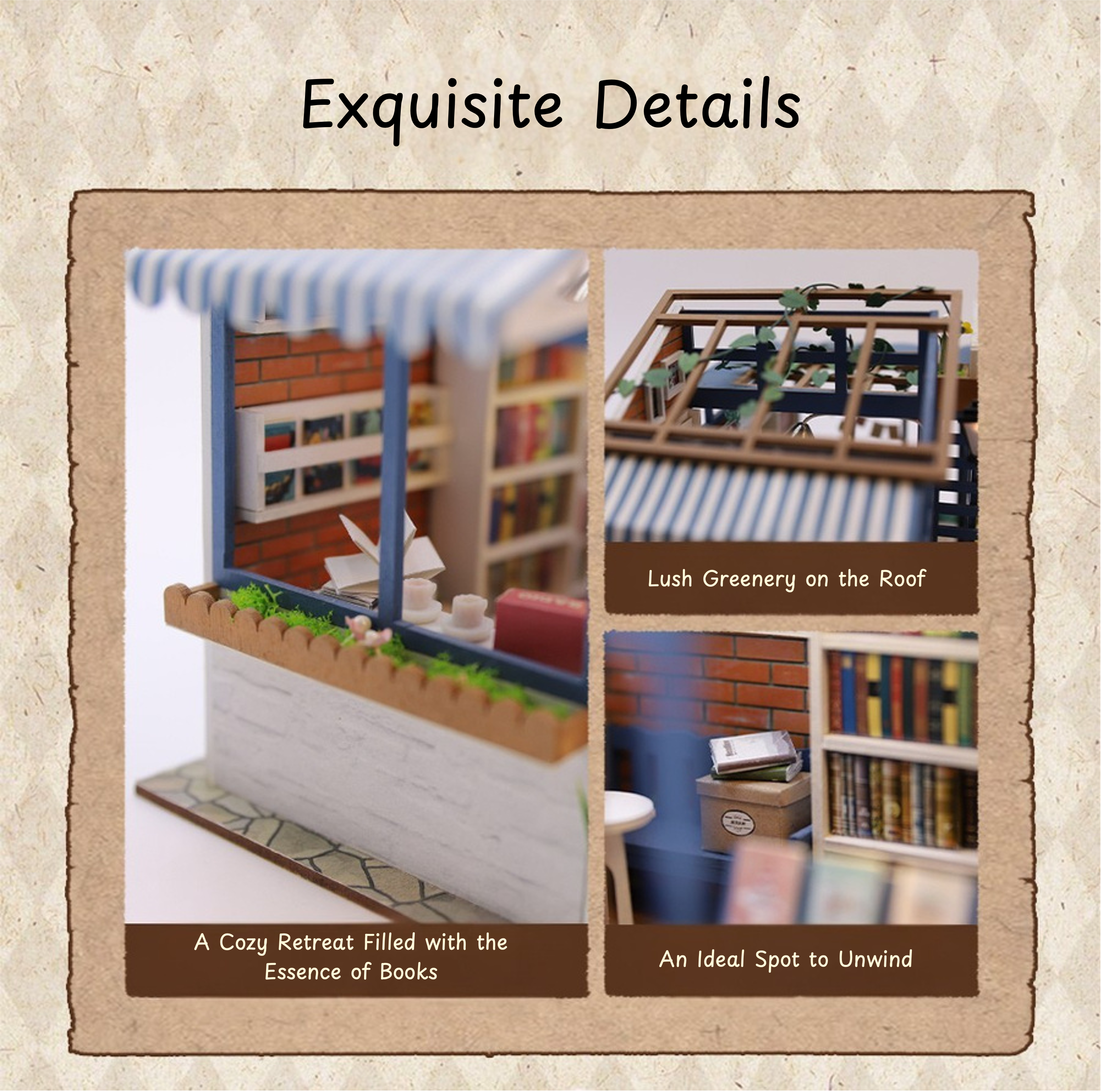 The Bookshop DIY Miniature Kit-Book Nook World