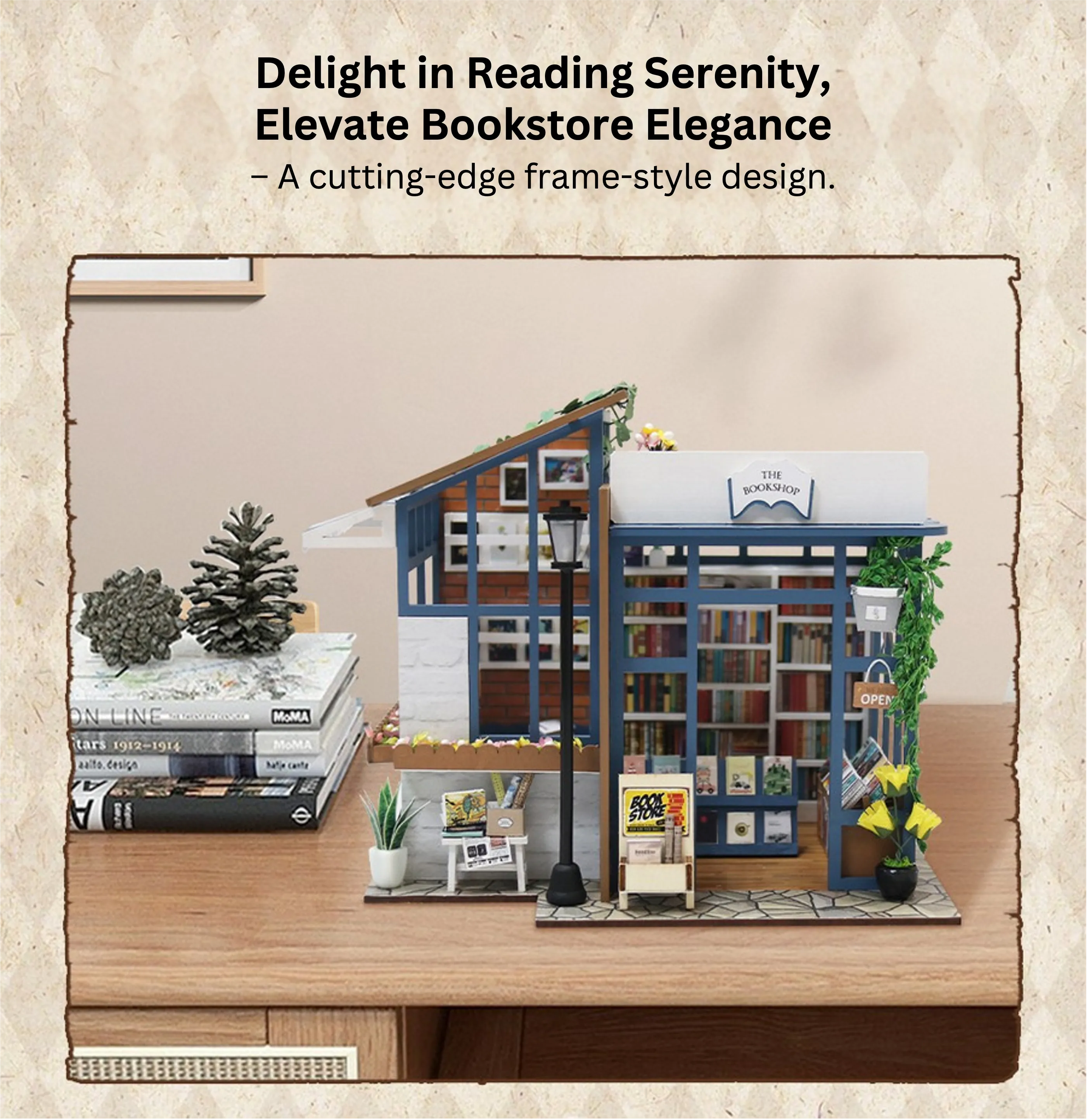 The Bookshop DIY Miniature Kit-Book Nook World