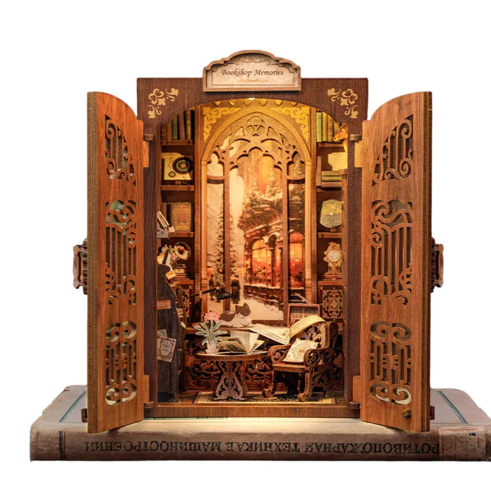 Bouwdetails van Boekwinkelherinneringen DIY Boekenhoekset