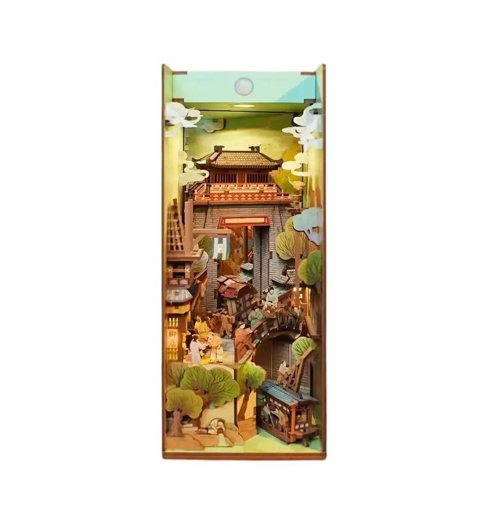 Along the River During the Qingming Festival DIY Book Nook Kit build details