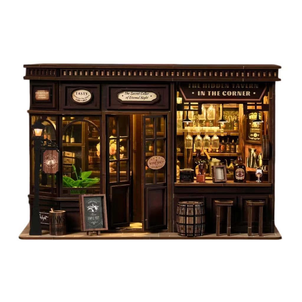 Corner Tavern Mini House Kit l DIY Miniature Kit
