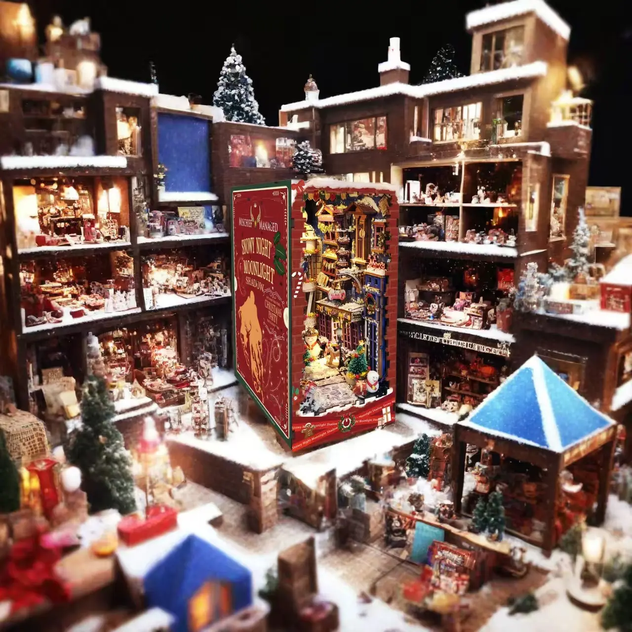 Snowy Night DIY Book Nook Kit