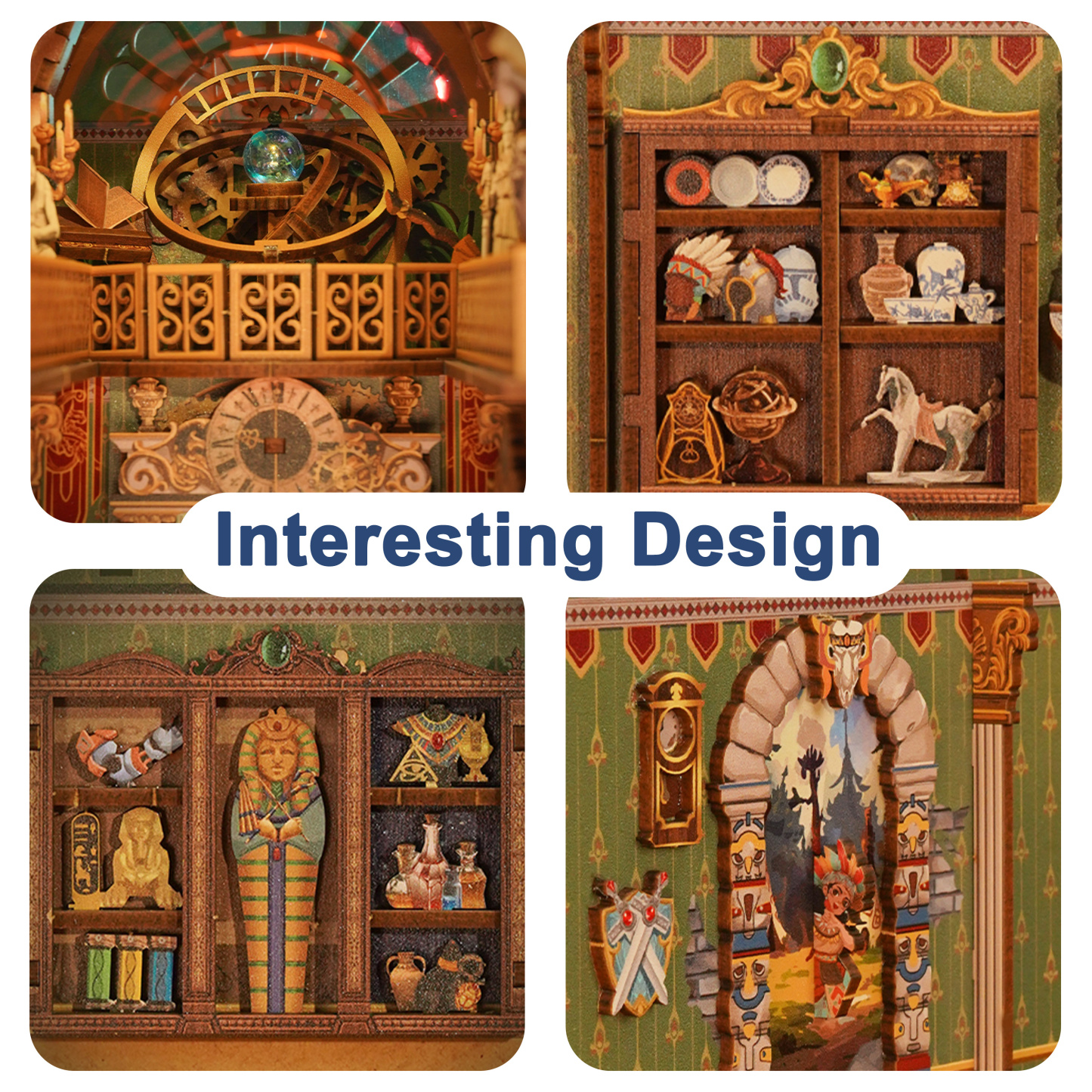 Spacetime Museum DIY Book Nook Kit (With Dust Cover)-Book Nook World