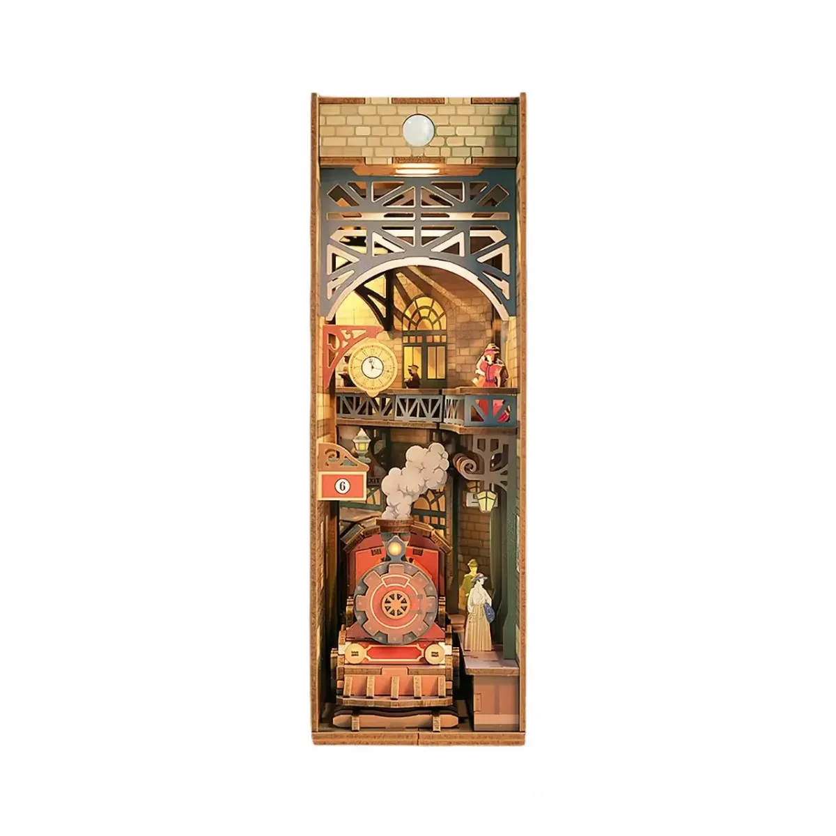 Bouwdetails van De Steam Age DIY Boekenhoek Kit