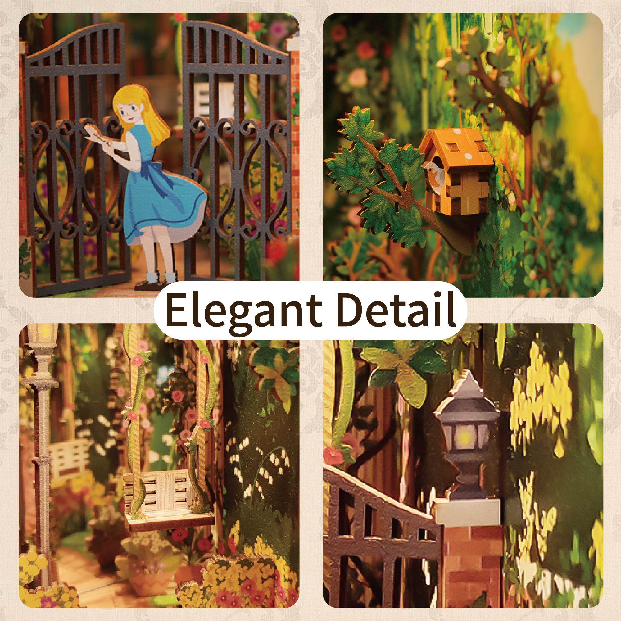 The Secret Garden DIY Book Nook Kit-Book Nook World