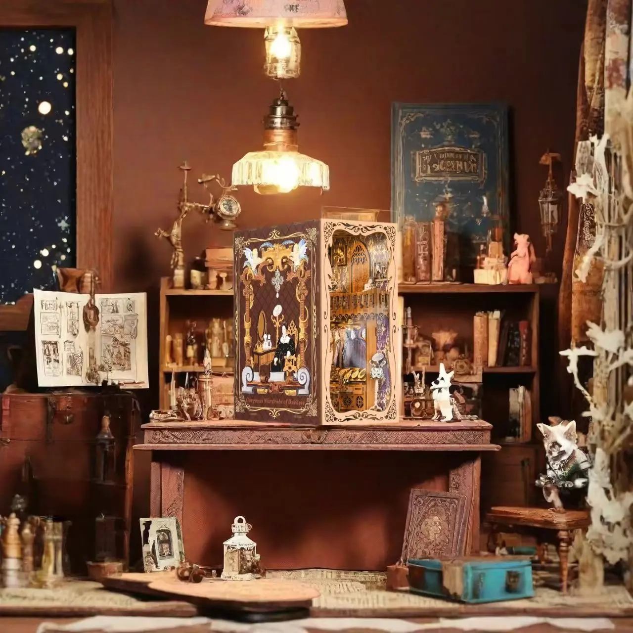 Wardrobe of Duchess DIY Book Nook Kit 