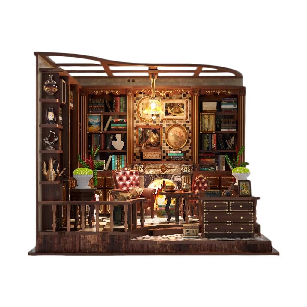 Left Bank Study DIY Mini House Kit l Miniature Kit