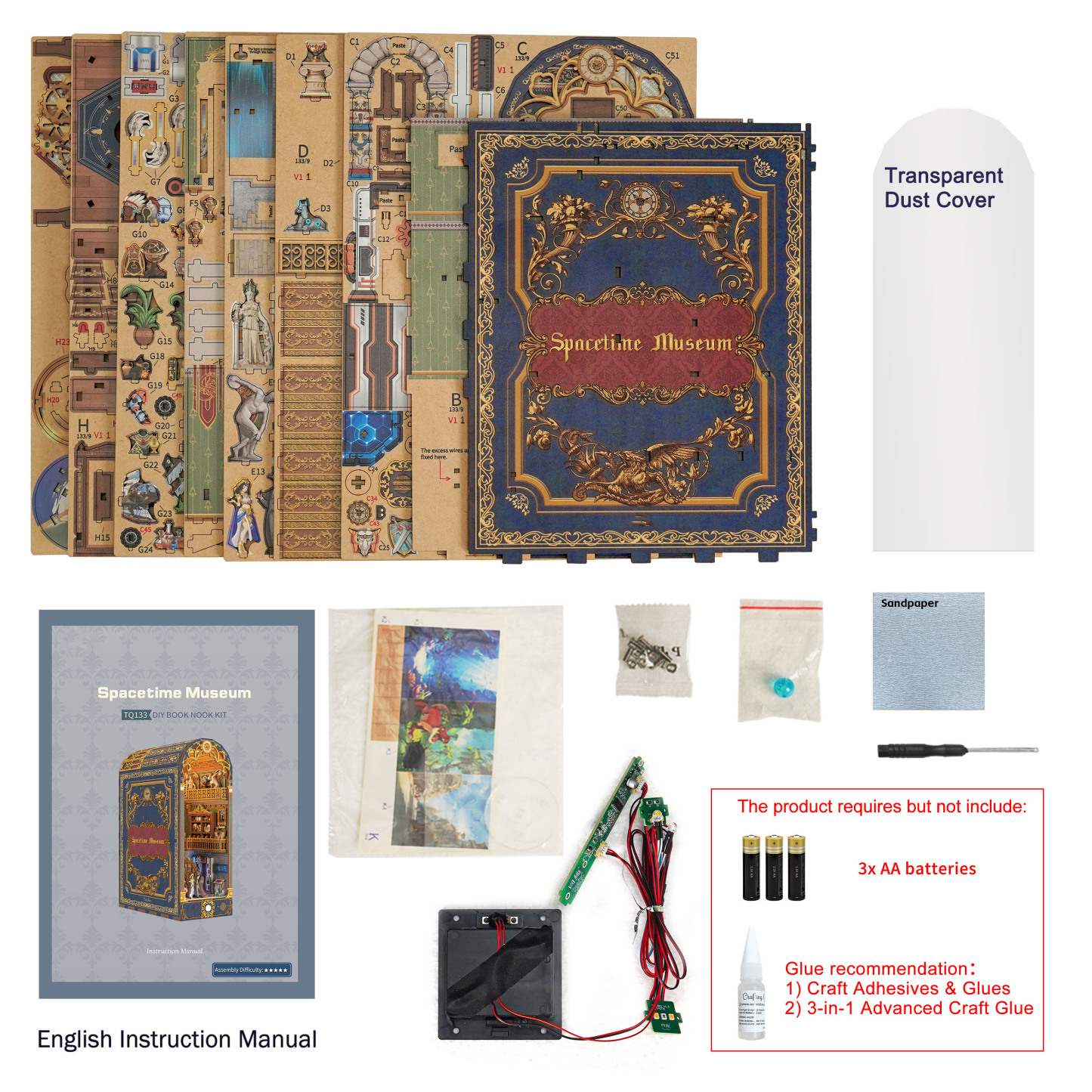 Spacetime Museum DIY Book Nook Kit (With Dust Cover)-Book Nook World