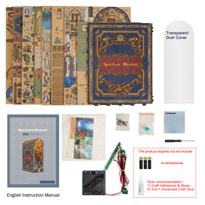Spacetime Museum DIY Book Nook Kit (With Dust Cover)-Book Nook World