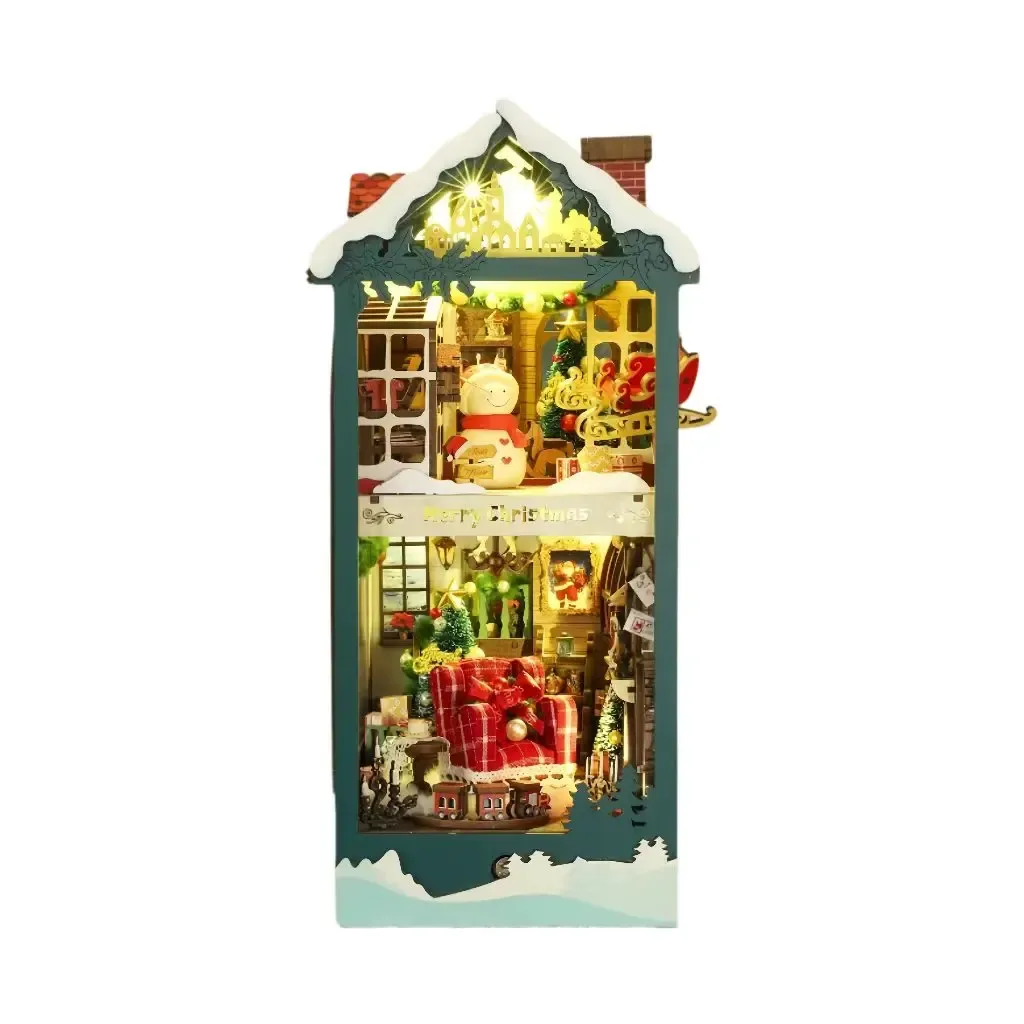 Bouwdetails van Santa's Cottage ｜ Kerstserie DIY Boekhoek Kit