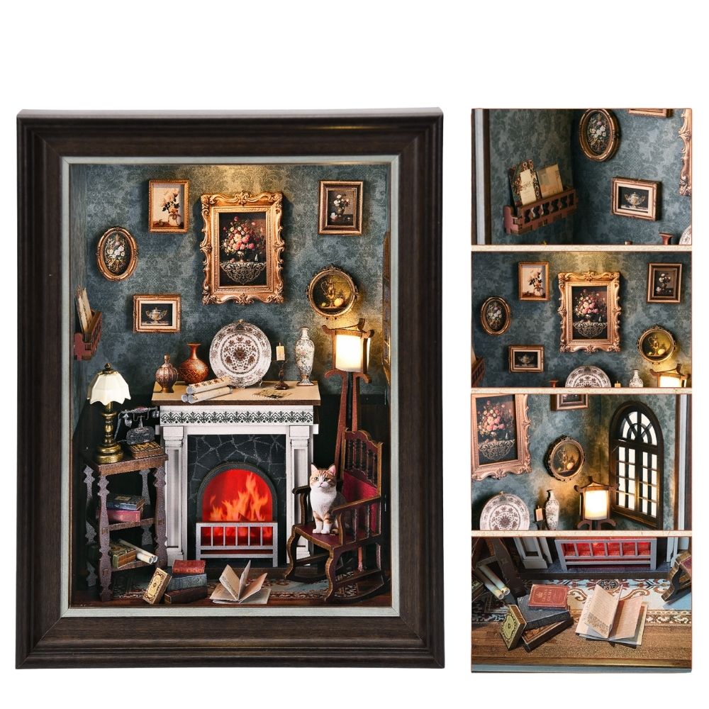 Fireplace DIY Book Nook Kit