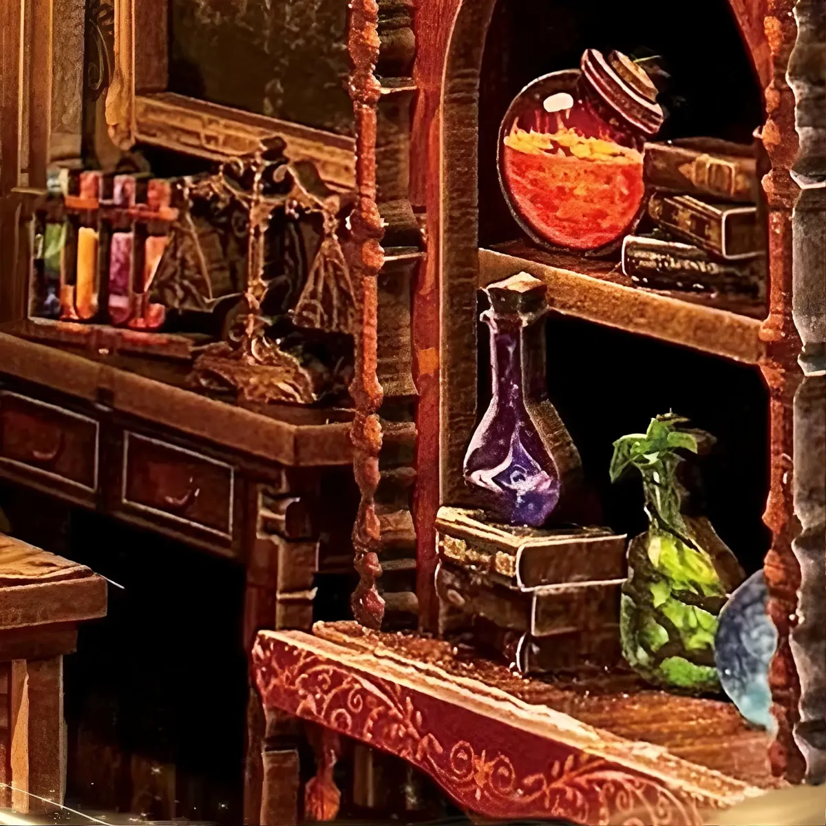 Enchanted Apothecary Shelf