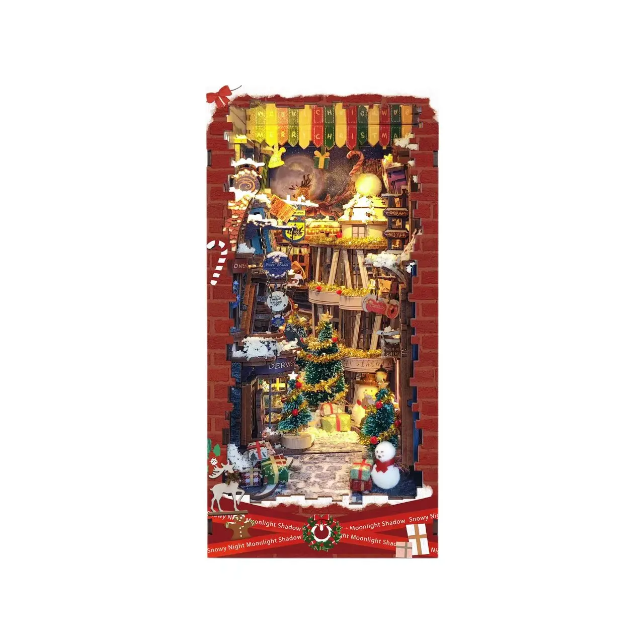 Snowy Night DIY Book Nook Kit