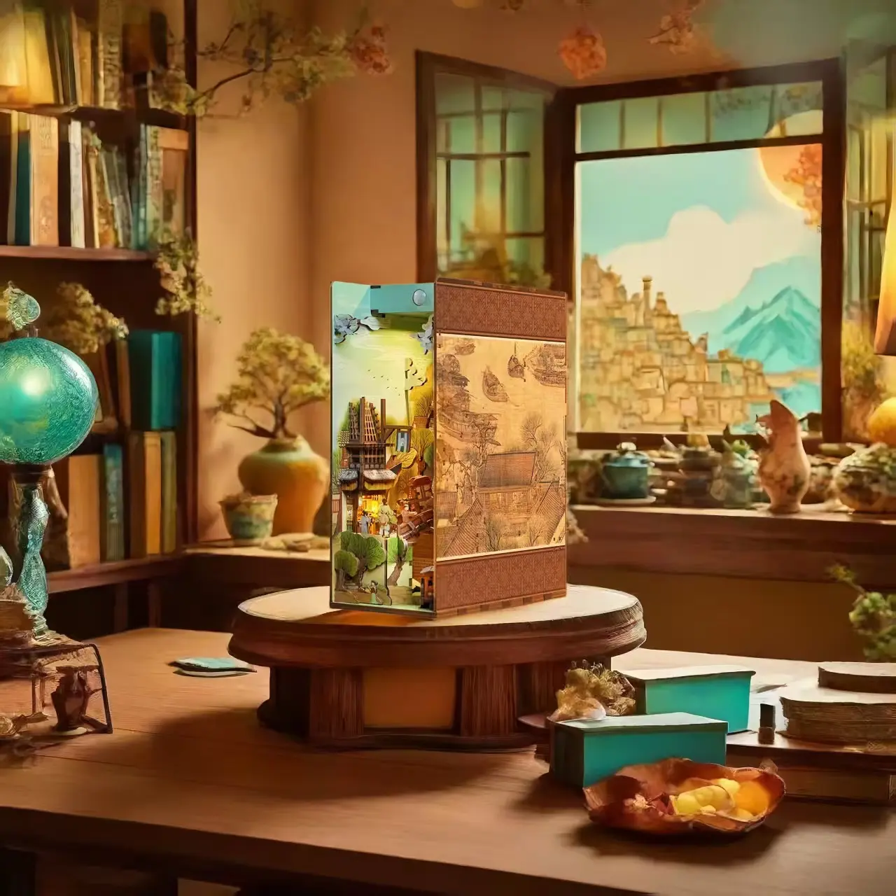 Along the River During the Qingming Festival DIY Book Nook Kit