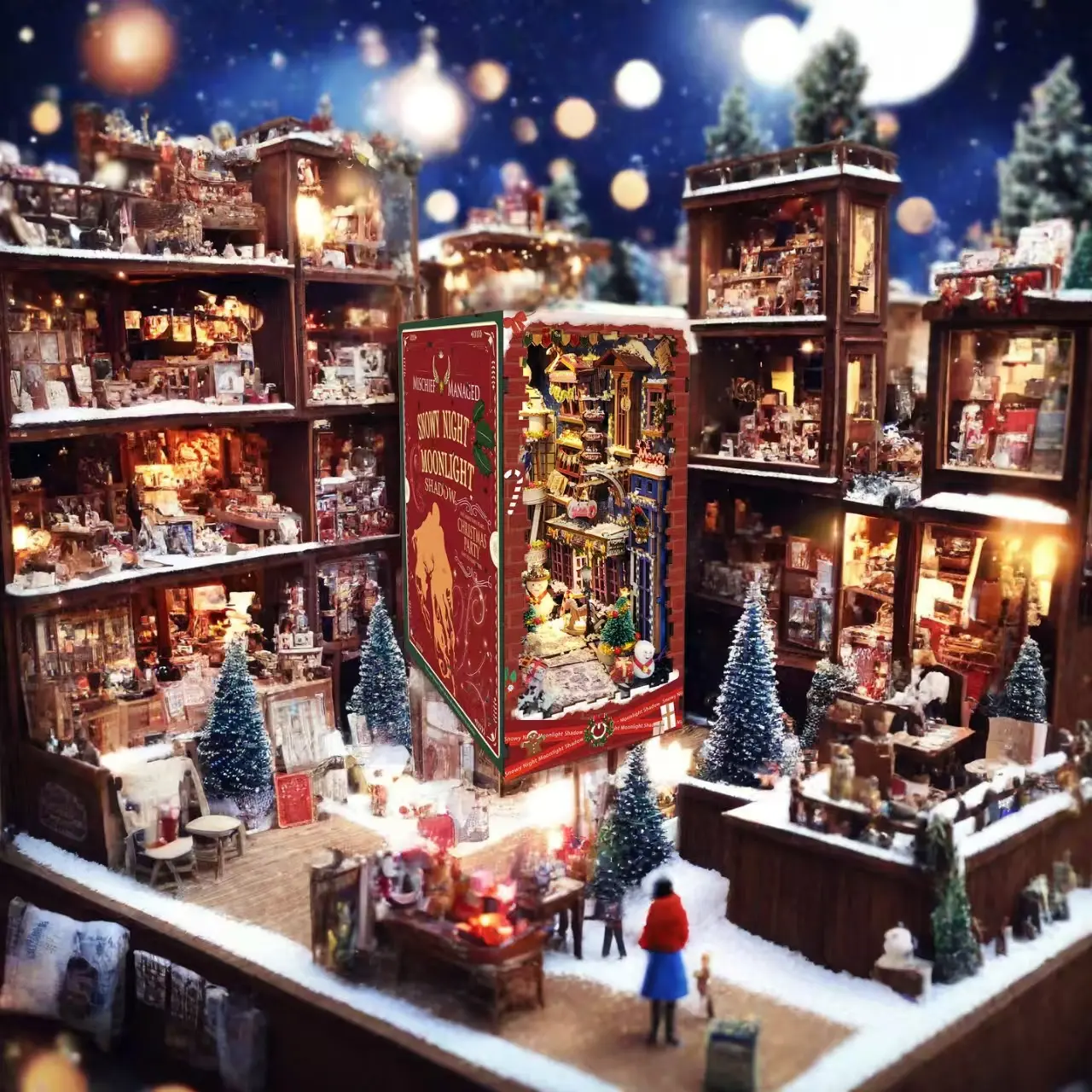 Snowy Night DIY Book Nook Kit