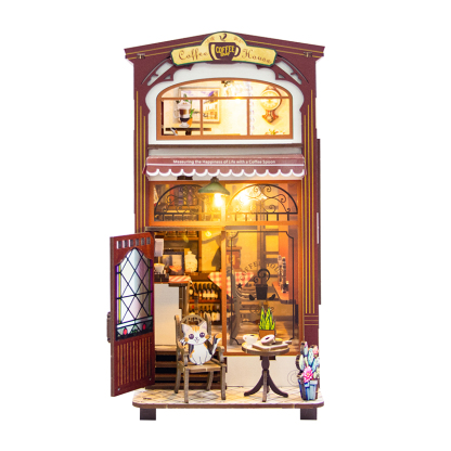 Coffee House DIY Book Nook Kit-Book Nook World