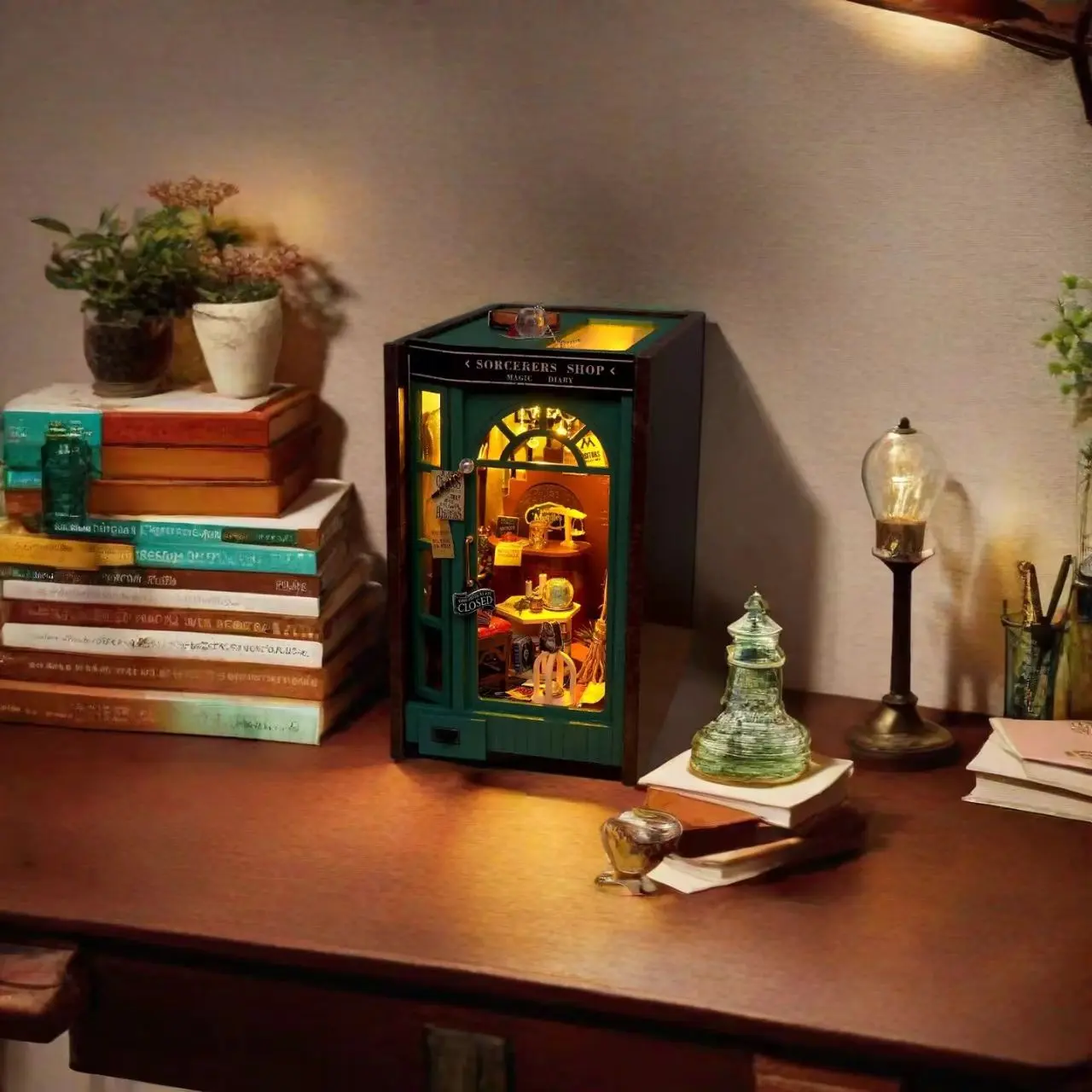 Mystic Tome: Sorcerer’s Shop DIY Book Nook Kit