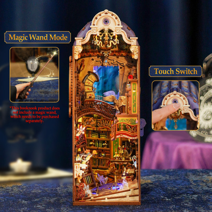 Magical Library DIY Book Nook Kit  (With Dust Cover)-Book Nook World