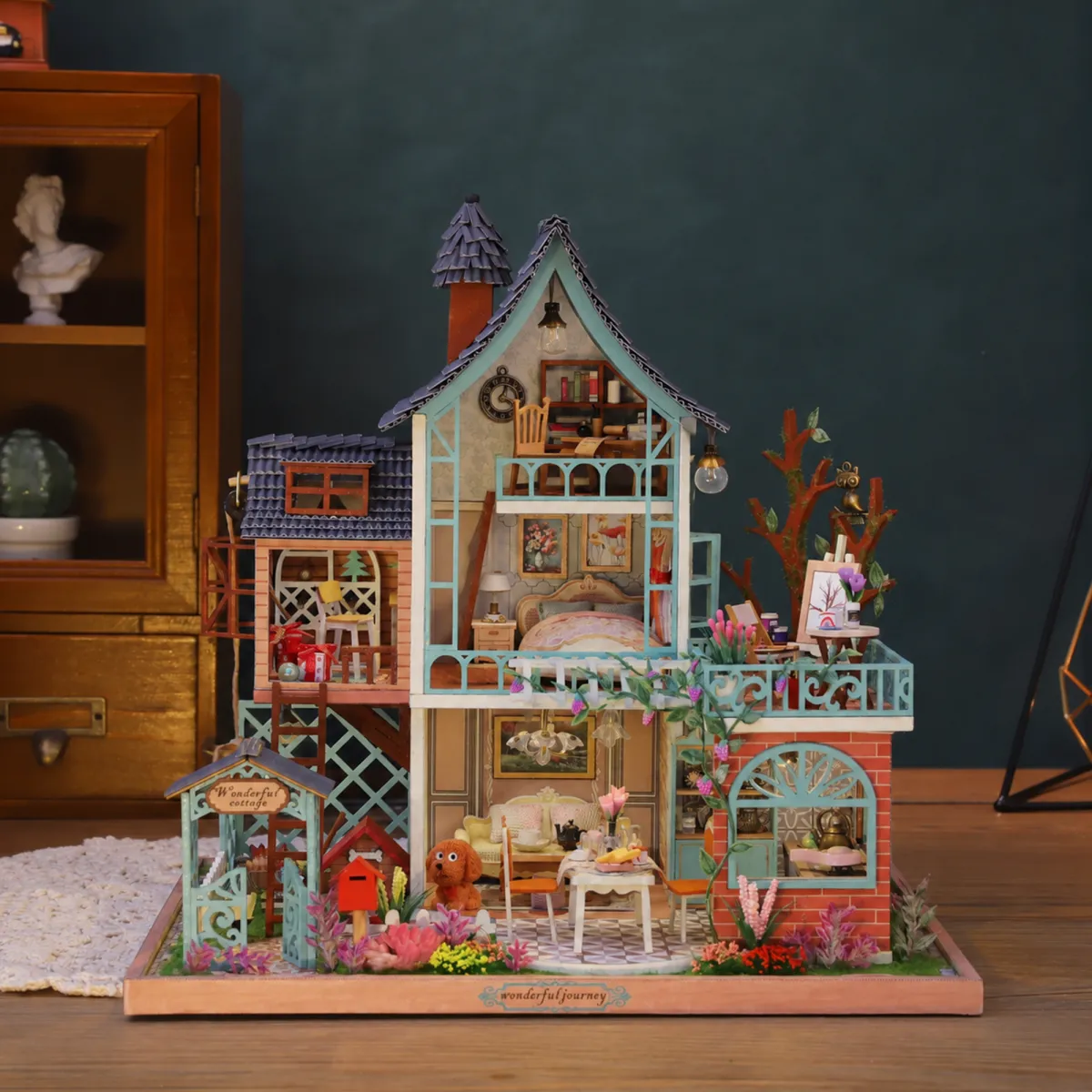Jungle Secret DIY Miniatuurset met het licht uit