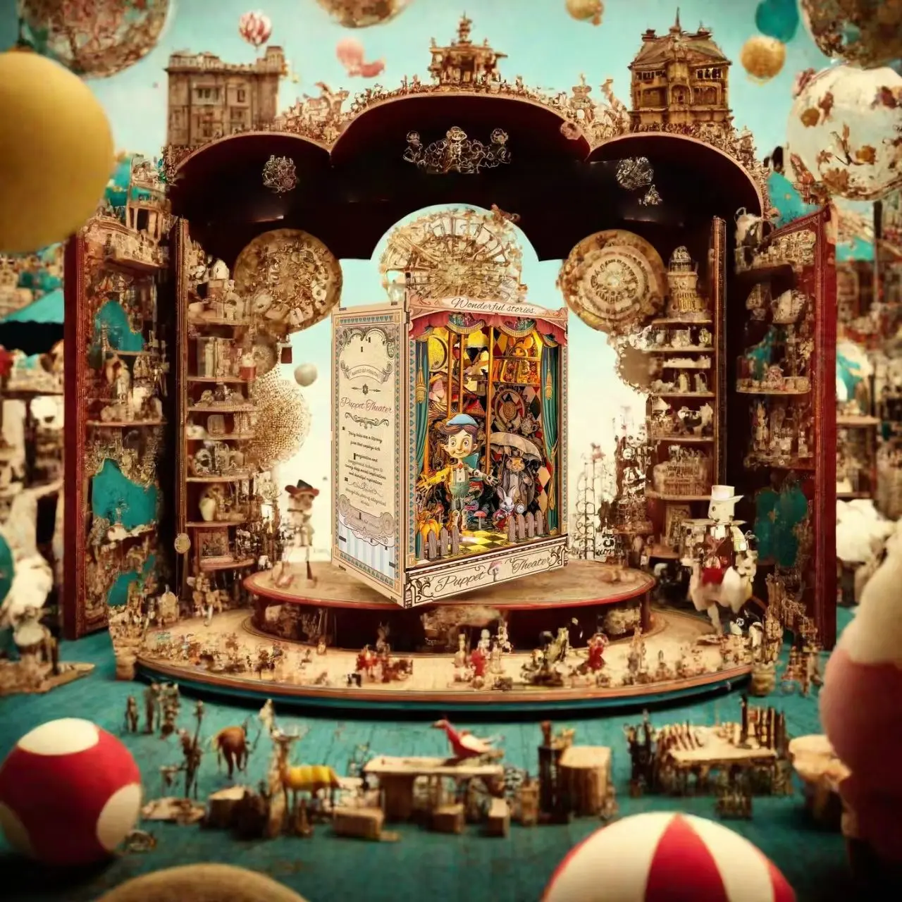 Puppet Theater DIY Book Nook Kit