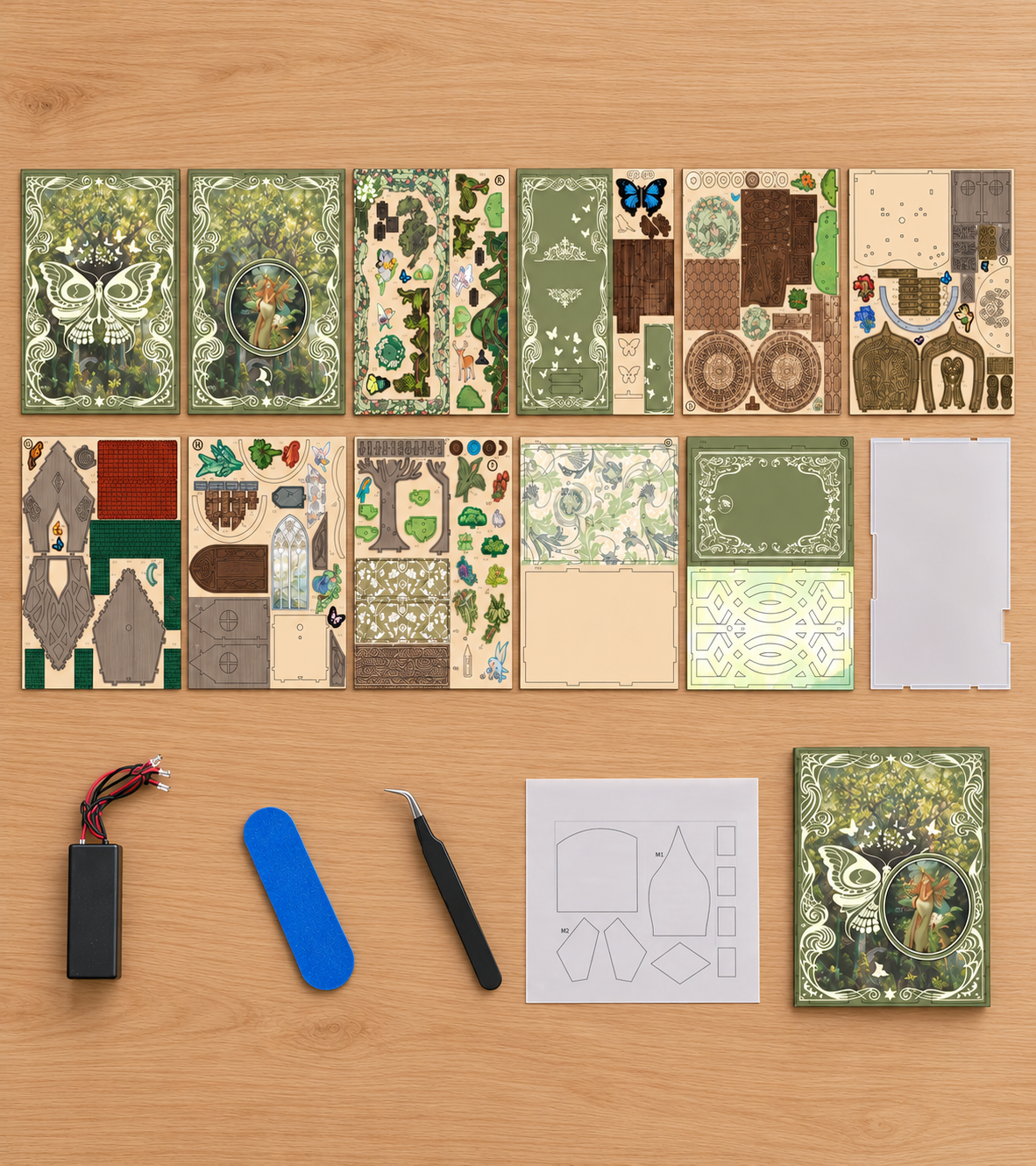 Secret World of the Forest DIY Book Nook Kit build detail