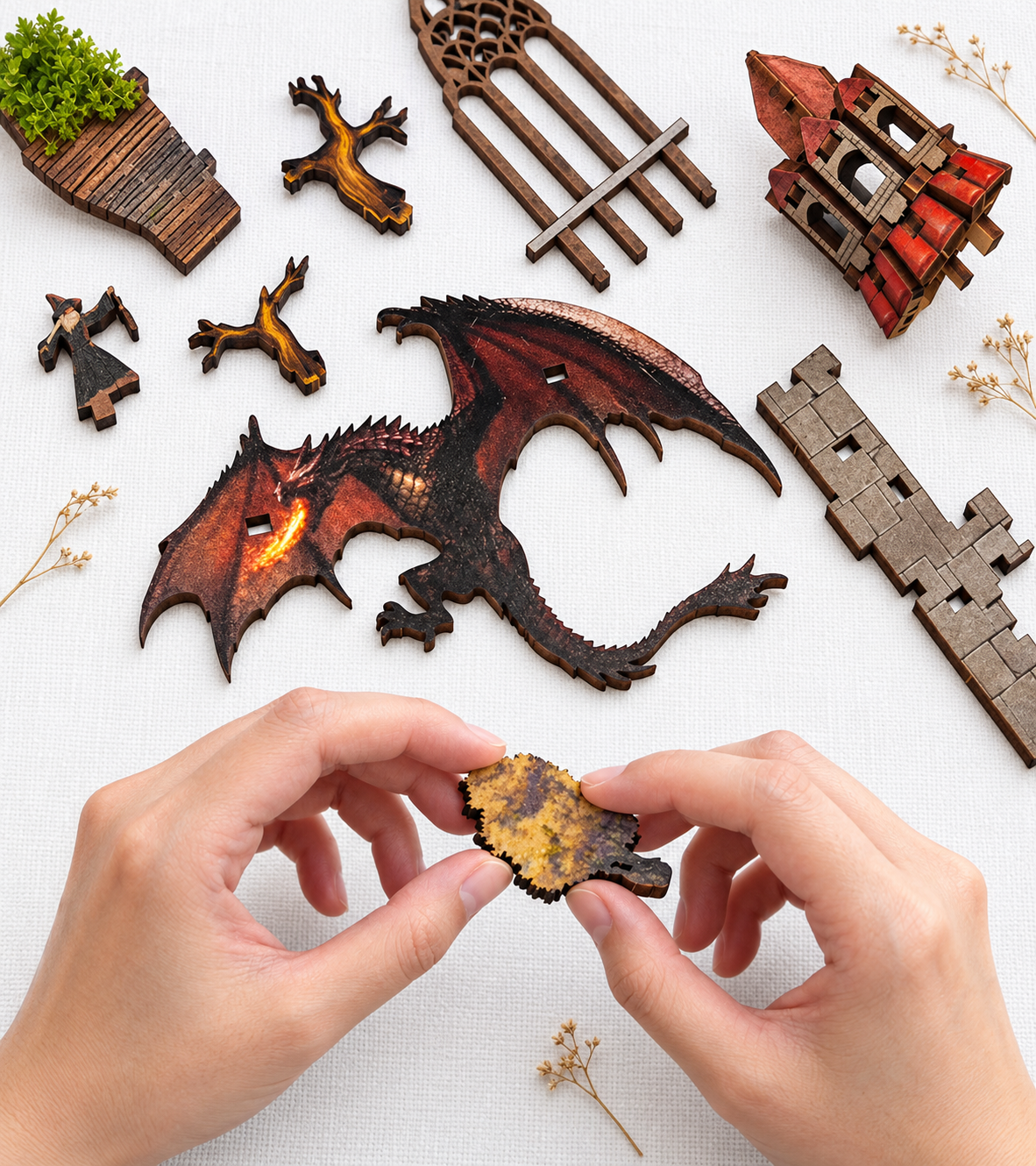 L.O.T.R | Spirit Valley of the Magic Ring DIY Book Nook Kit build detail